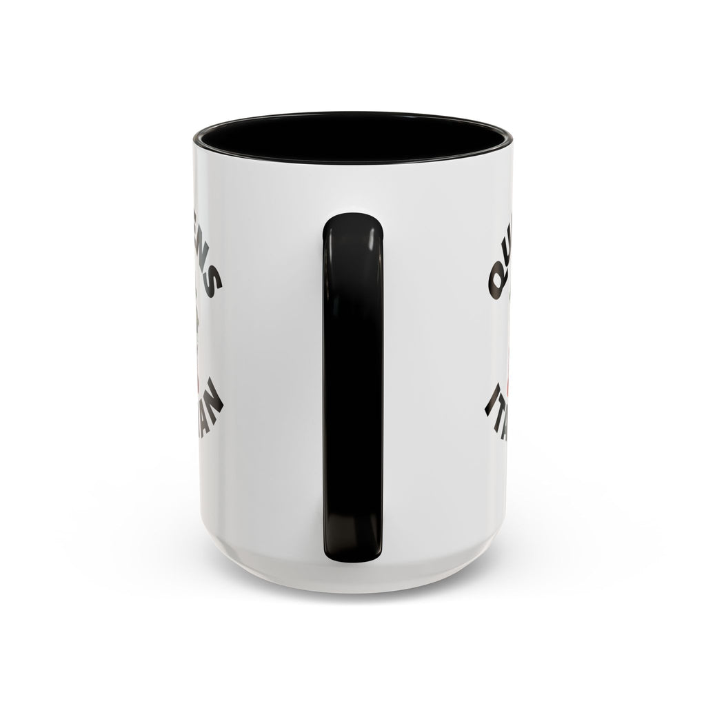 Queens Coffee Mug with Fire Hydrant Design, Unique Gift for Italians, Fun Kitchen Decor