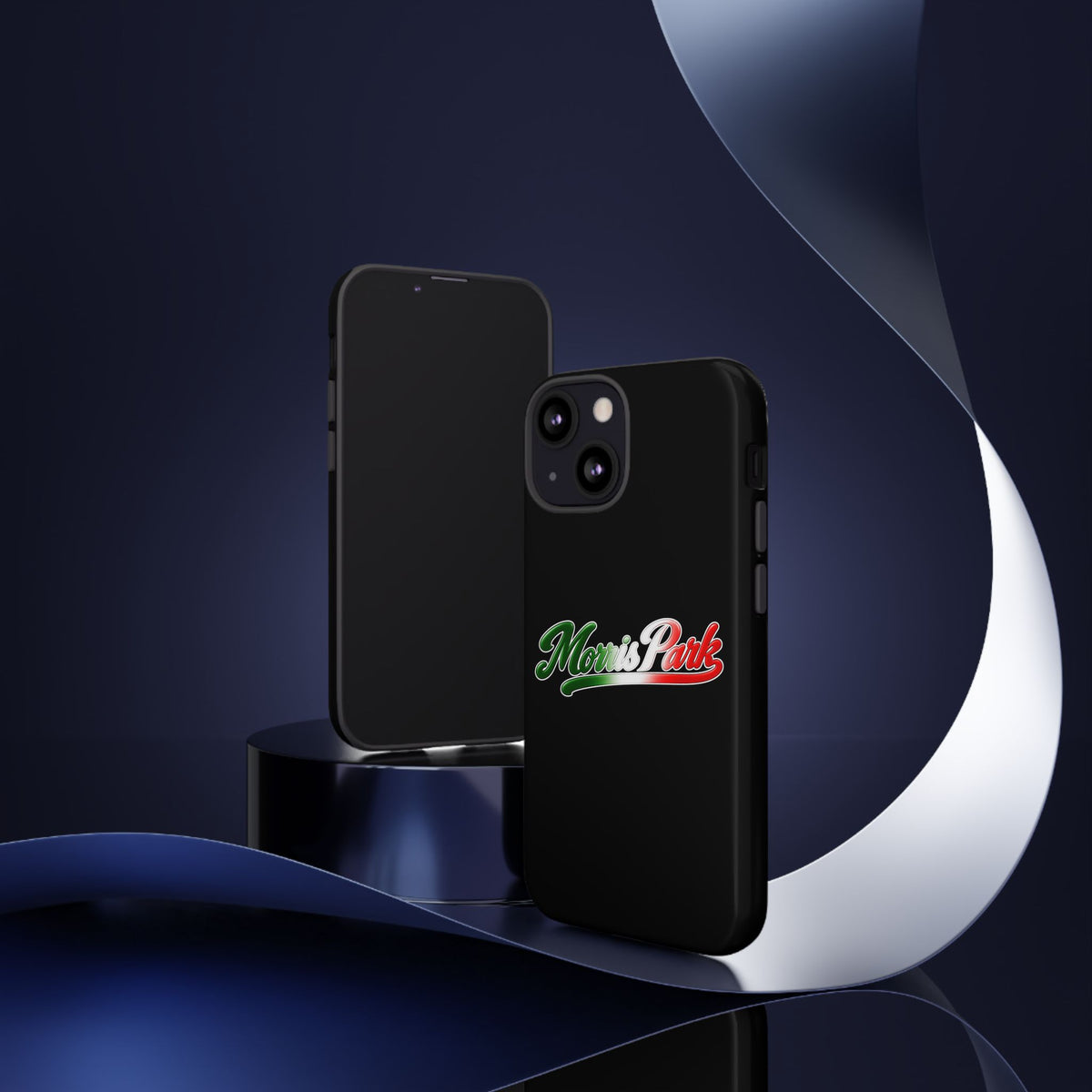 Morris Park Black Phone Case, Tough Cases for iPhone, Gift for Italians, Stylish Phone Cover, Unique Phone Accessory