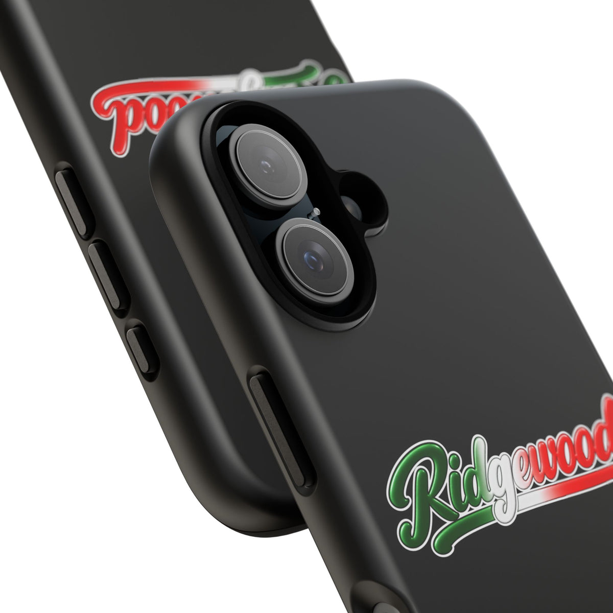 Ridgewood Black Phone Case, Tough Cases for iPhone, Gift for Italians, Stylish Phone Cover, Unique Phone Accessory