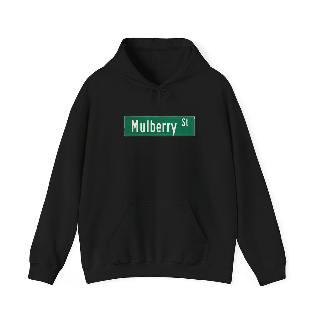 Mulberry St Hoodie — Italian Flag Script Pullover