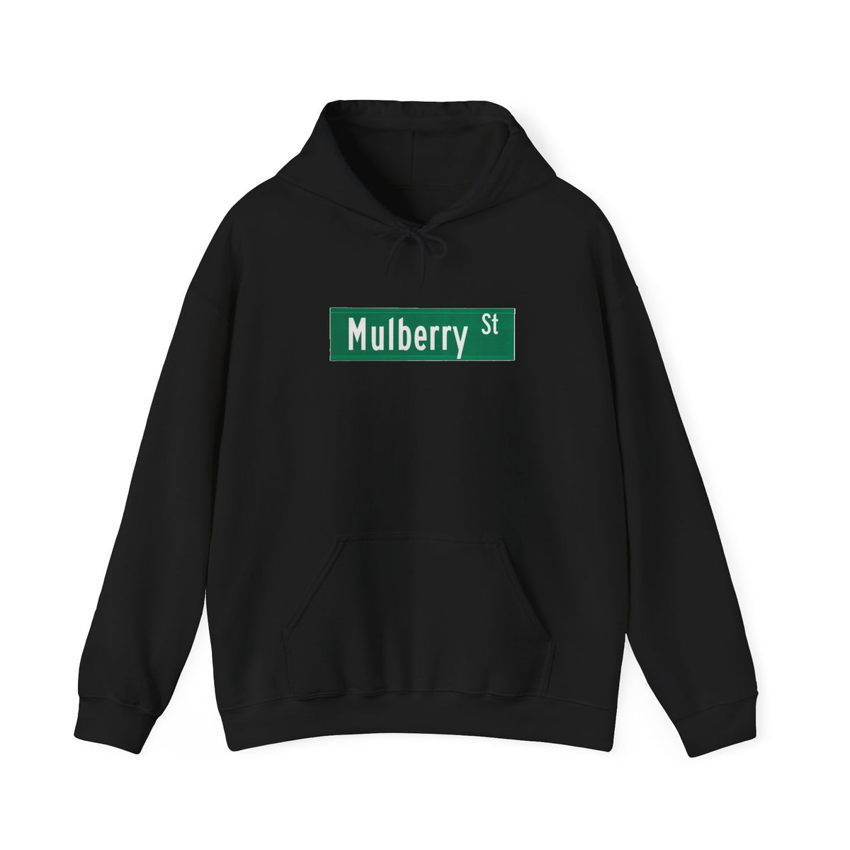 Mulberry St Hoodie — Italian Flag Script Pullover