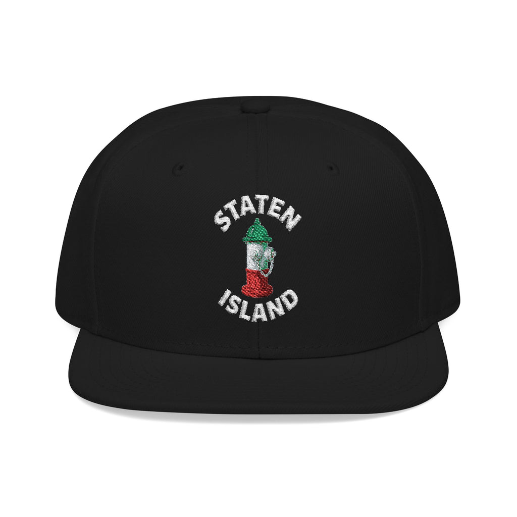 Staten Island Embroidered Snapback Hat | Street Sign Patch Cap