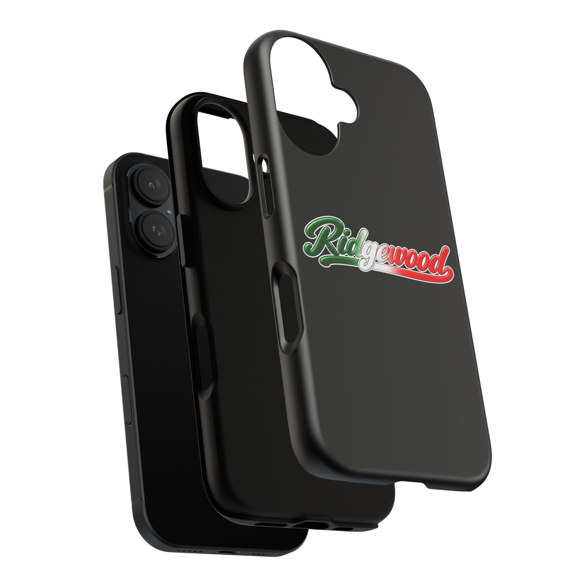 Ridgewood Black Phone Case, Tough Cases for iPhone, Gift for Italians, Stylish Phone Cover, Unique Phone Accessory