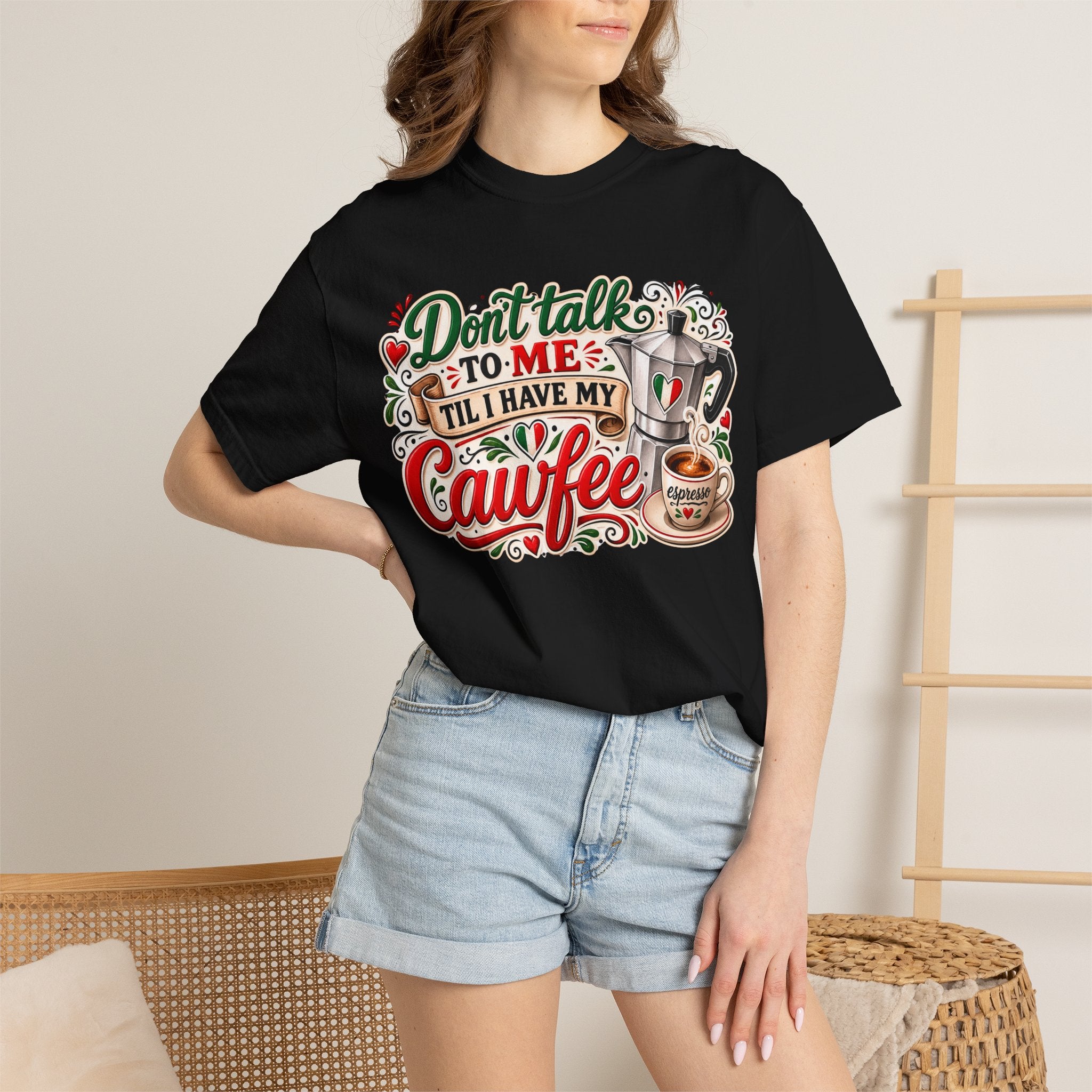 Don't talk to me till I have my Cawfee Tee | Street Style, Unisex Fashion, Comfortable Casual Wear