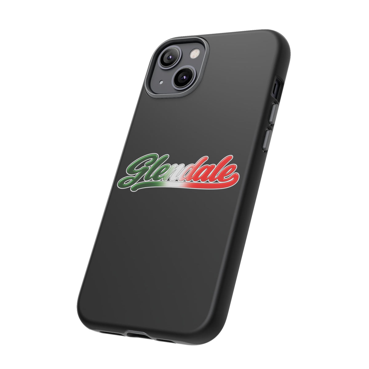 Glendale Black Phone Case, Tough Cases for iPhone, Gift for Italians, Stylish Phone Cover, Unique Phone Accessory