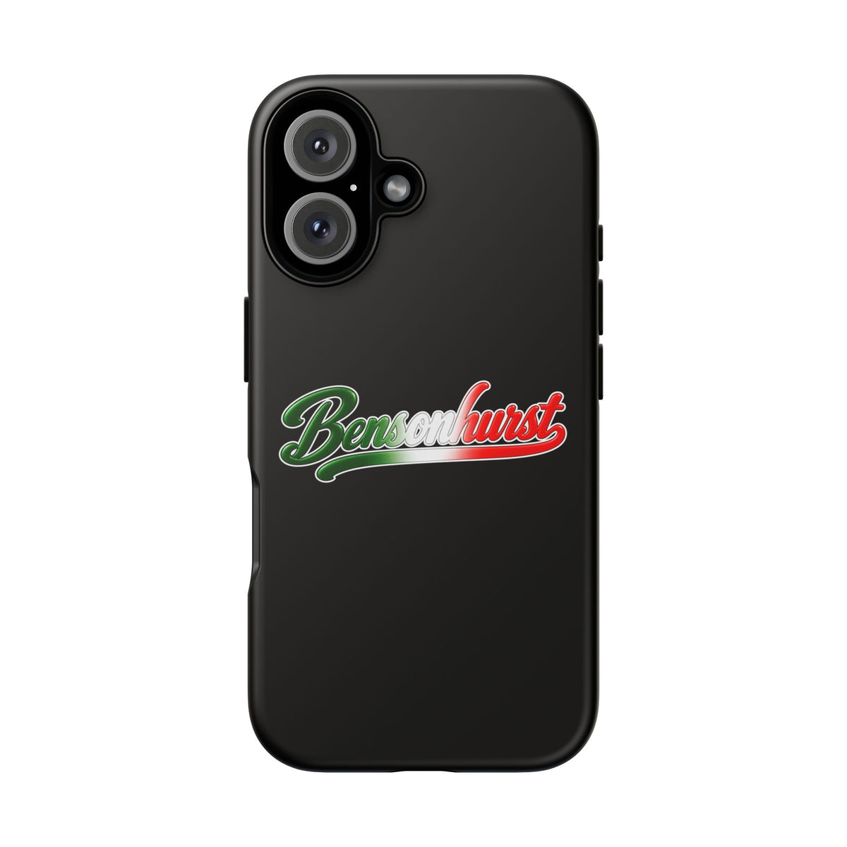 Bensonhurst Black Phone Case, Tough Cases for iPhone, Gift for Italians, Stylish Phone Cover, Unique Phone Accessory