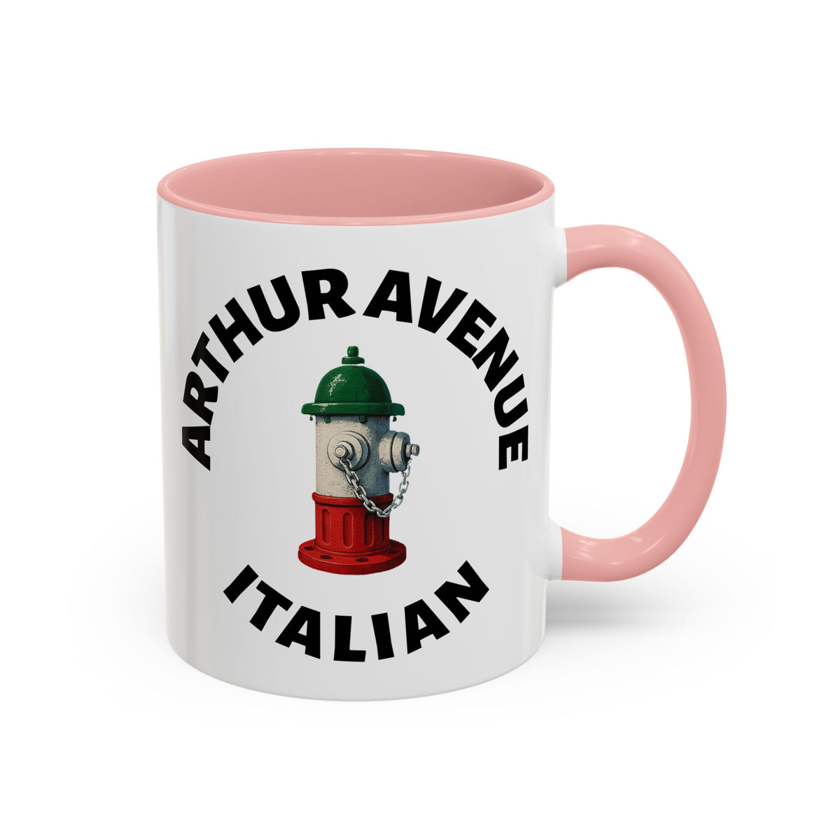 Arthur Avenue Coffee Mug with Fire Hydrant Design, Unique Gift for Italians, Fun Kitchen Decor