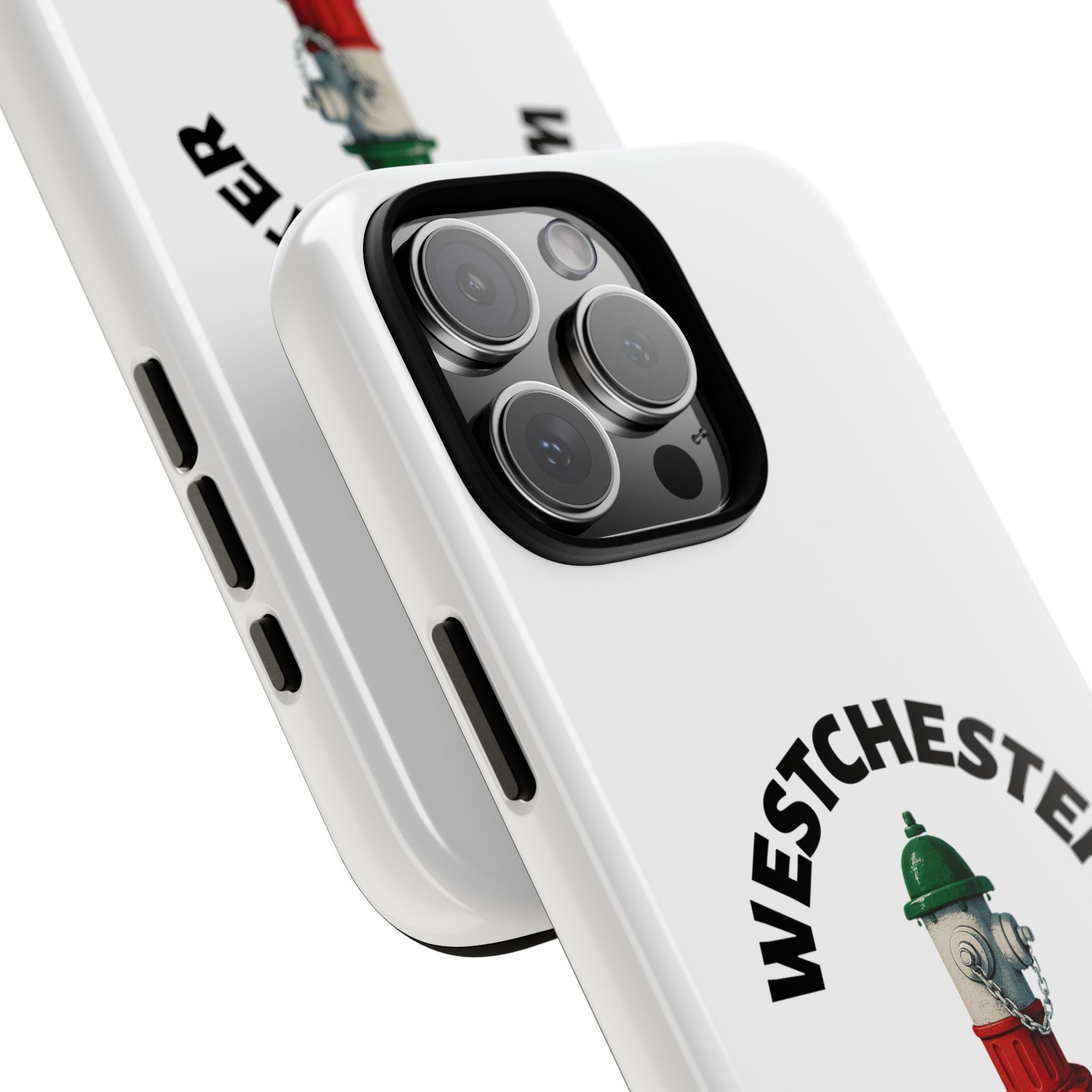Westchester Italian White Phone Case, Urban Style Phone Cover, Tough Smartphone Case, Gift for Italian Heritage, Fun Streetwear Accessories