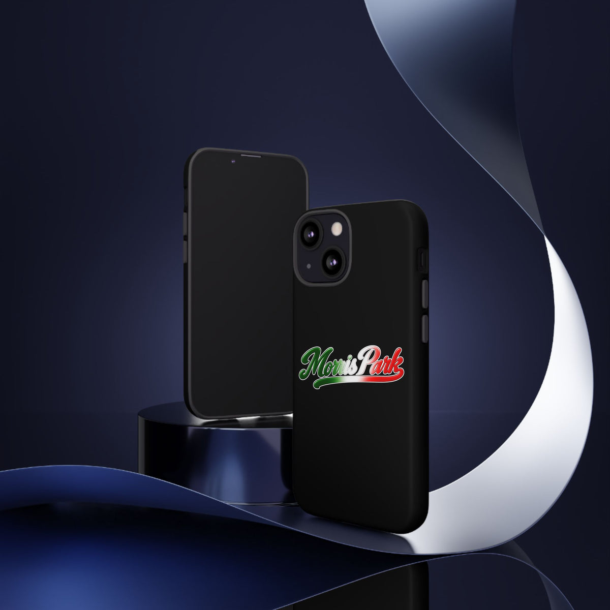 Morris Park Black Phone Case, Tough Cases for iPhone, Gift for Italians, Stylish Phone Cover, Unique Phone Accessory