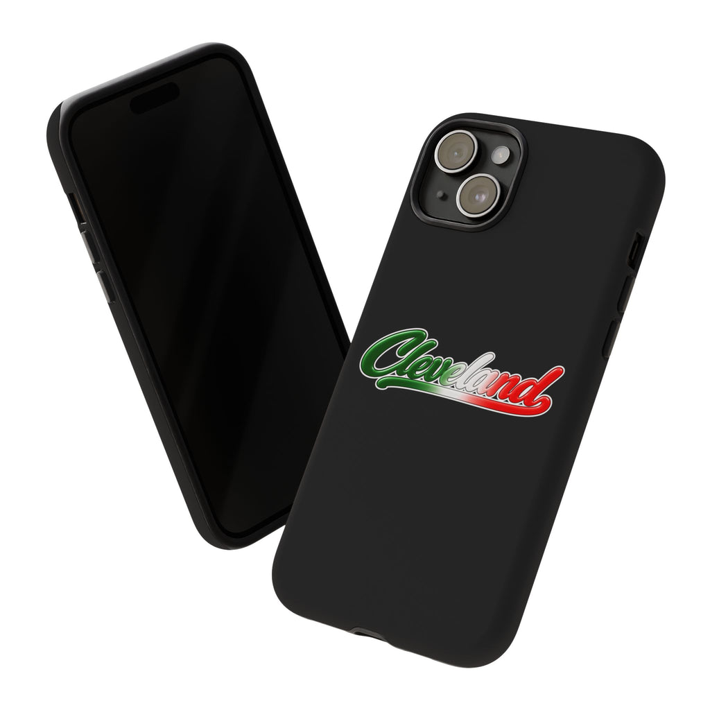 Cleveland Black Phone Case, Tough Cases for iPhone, Gift for Italians, Stylish Phone Cover, Unique Phone Accessory