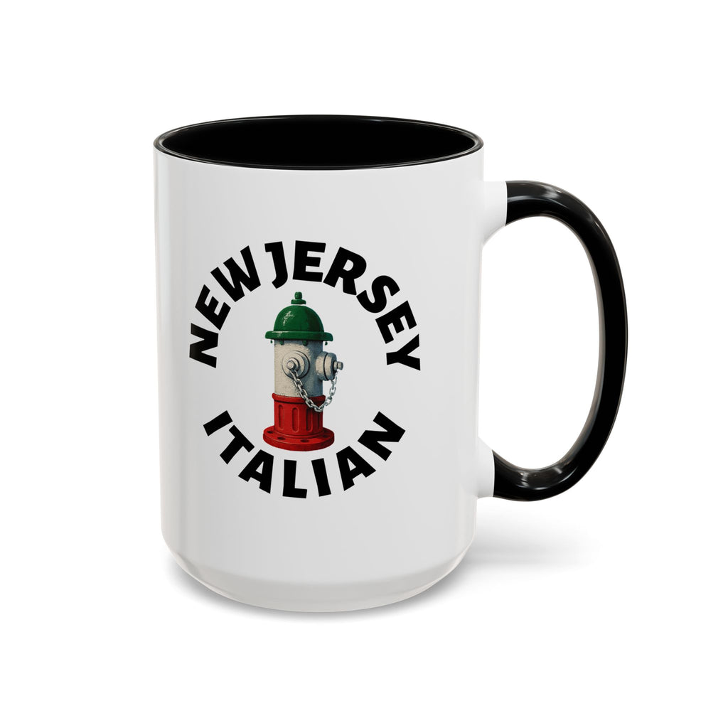 New Jersey Coffee Mug with Fire Hydrant Design, Unique Gift for Italians, Fun Kitchen Decor