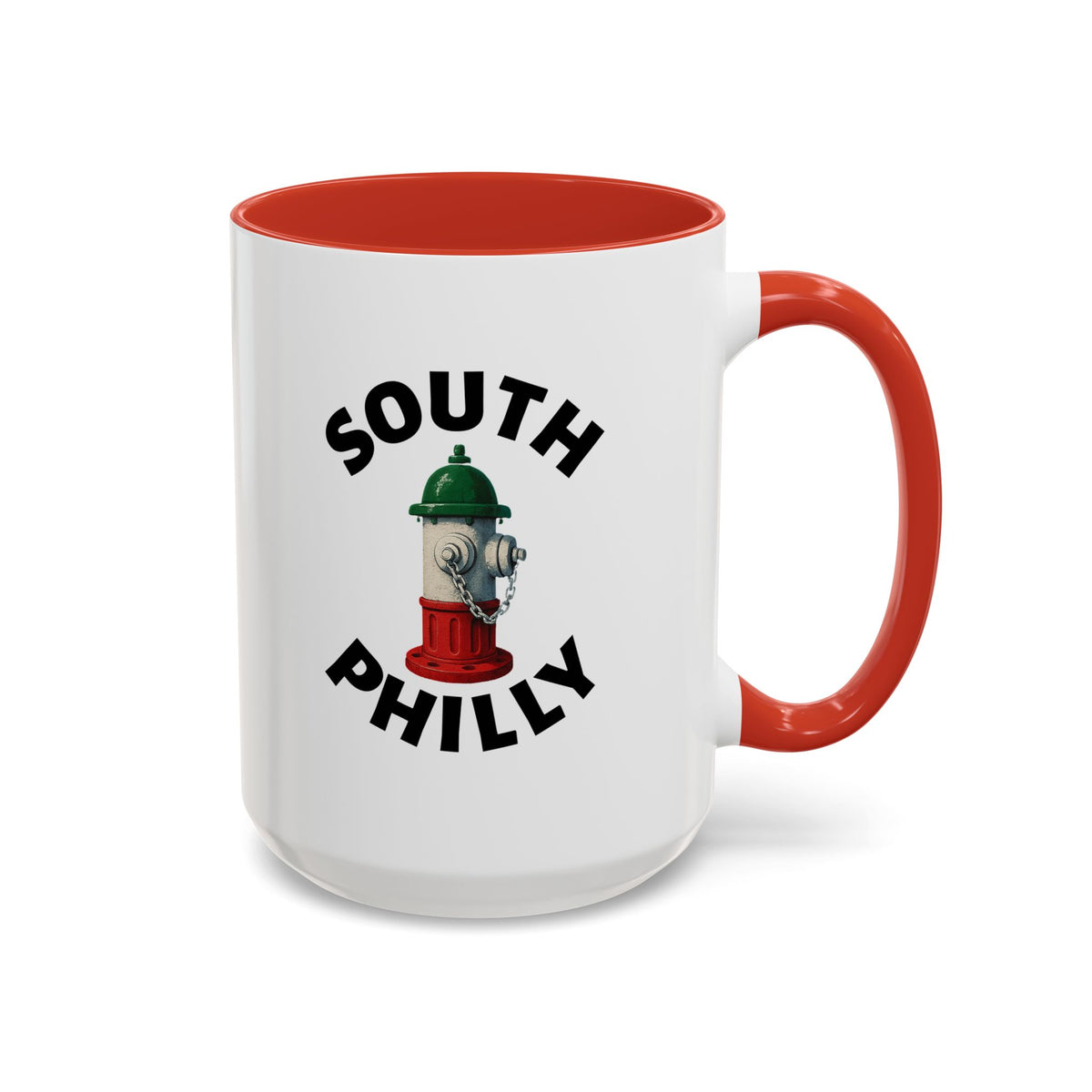 South Philly Coffee Mug with Fire Hydrant Design, Unique Gift for Italians, Fun Kitchen Decor