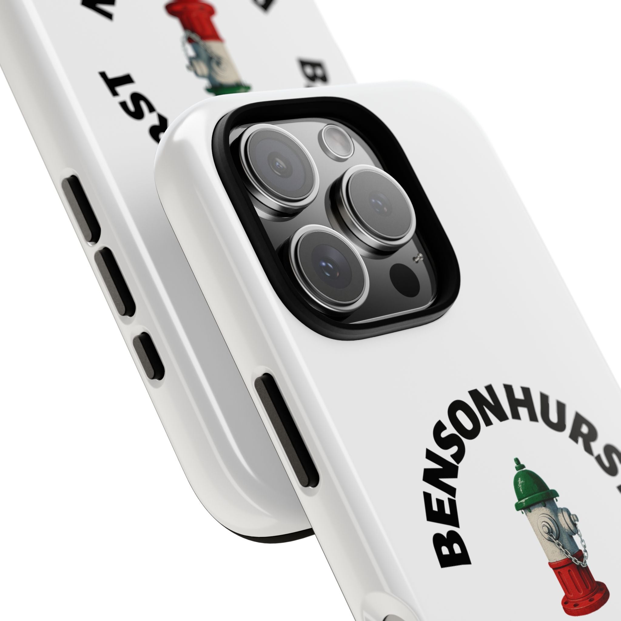 Bensonhurst Brooklyn White Phone Case, Urban Style Phone Cover, Tough Smartphone Case, Gift for Italian Heritage, Fun Streetwear Accessories