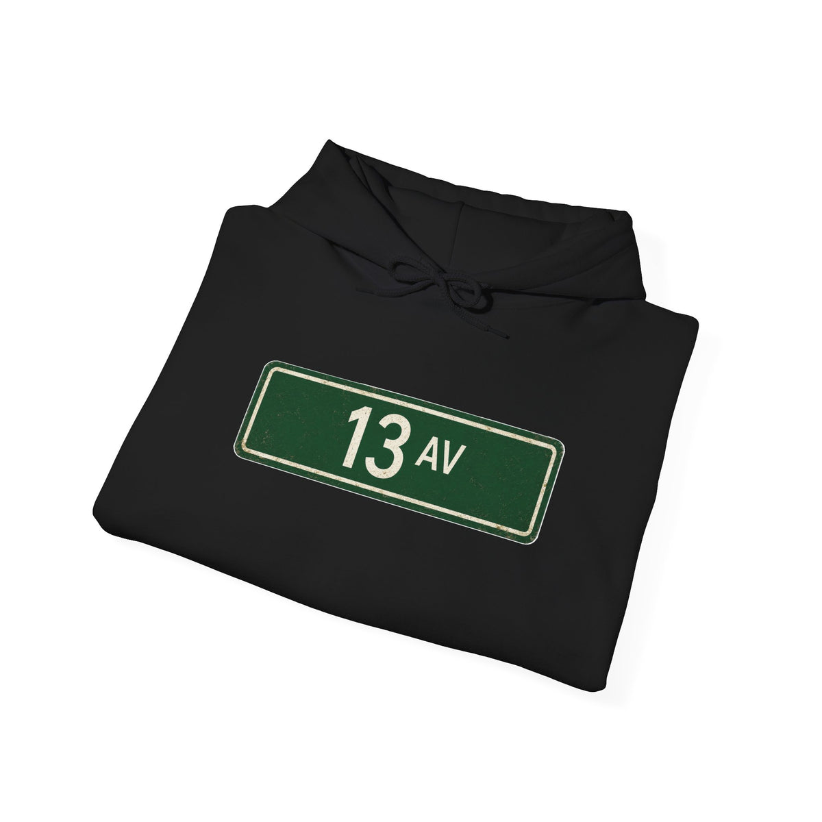 13 AV Hoodie — Italian Flag Script Pullover