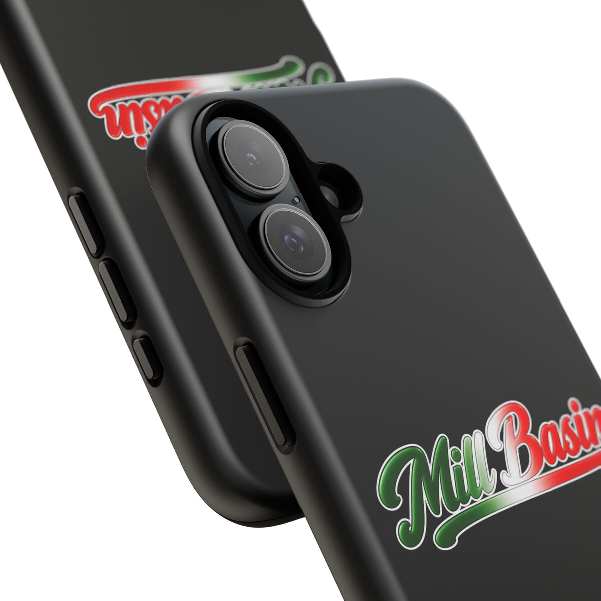 Mill Basin Black Phone Case, Tough Cases for iPhone, Gift for Italians, Stylish Phone Cover, Unique Phone Accessory
