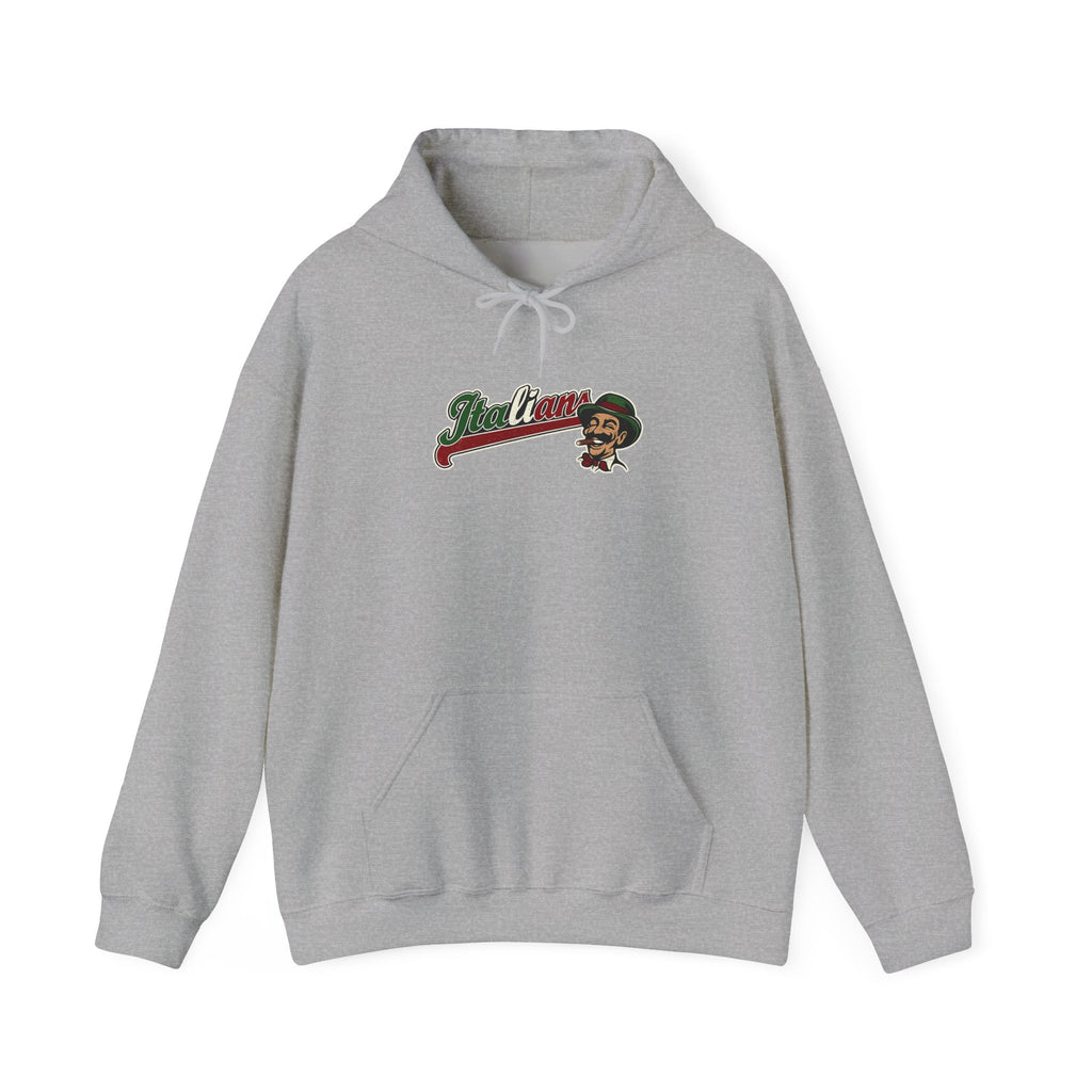 Italian Jersey Logo Hoodie — Italian Flag Script Pullover
