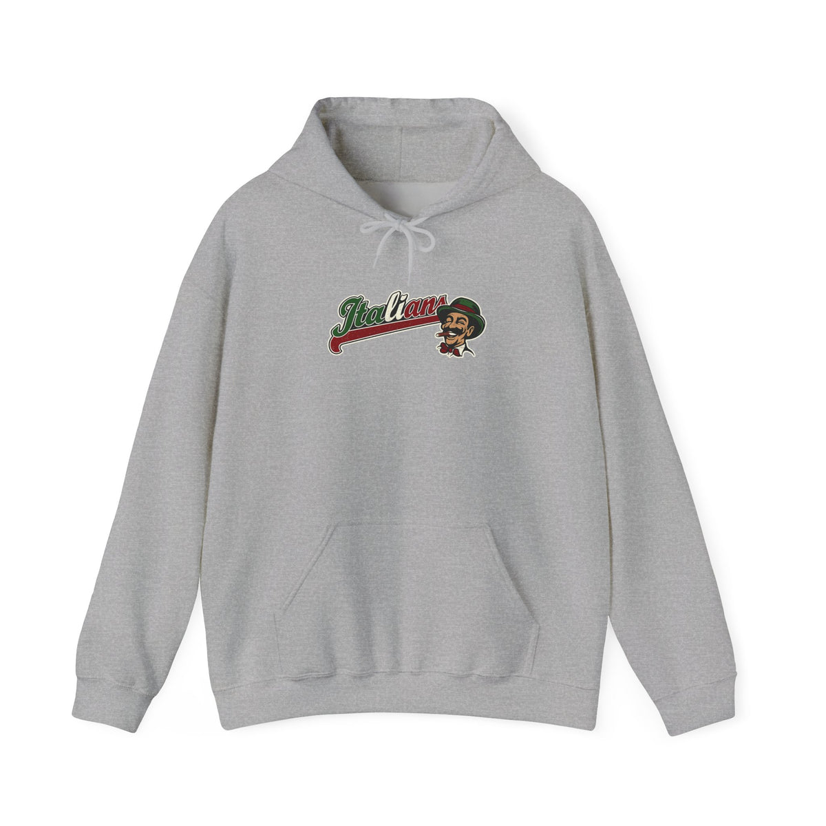 Italian Jersey Logo Hoodie — Italian Flag Script Pullover