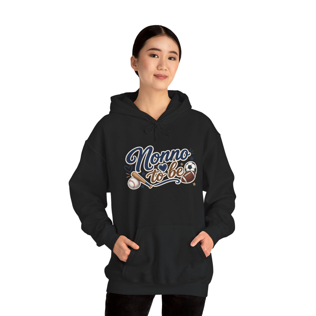 Nonno to be Hoodie — Italian Flag Script Pullover