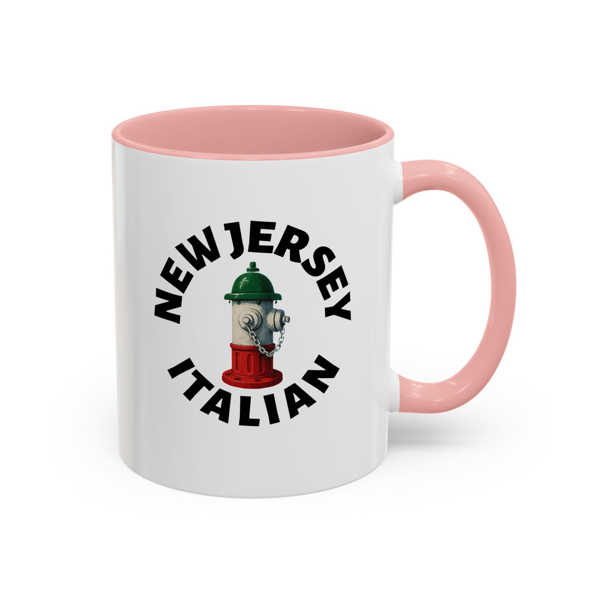 New Jersey Coffee Mug with Fire Hydrant Design, Unique Gift for Italians, Fun Kitchen Decor