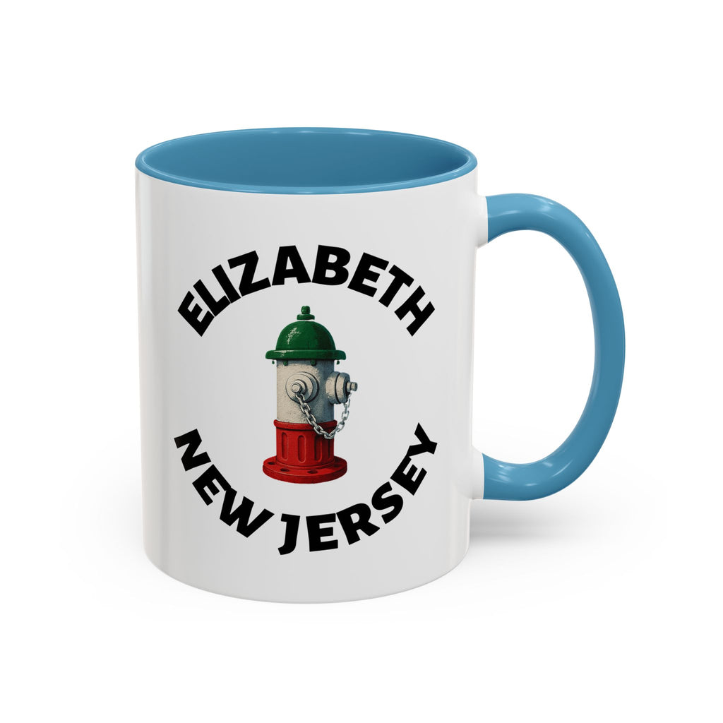 Coffee Mug - Elizabeth with Fire Hydrant Design, Unique Gift for Italians
