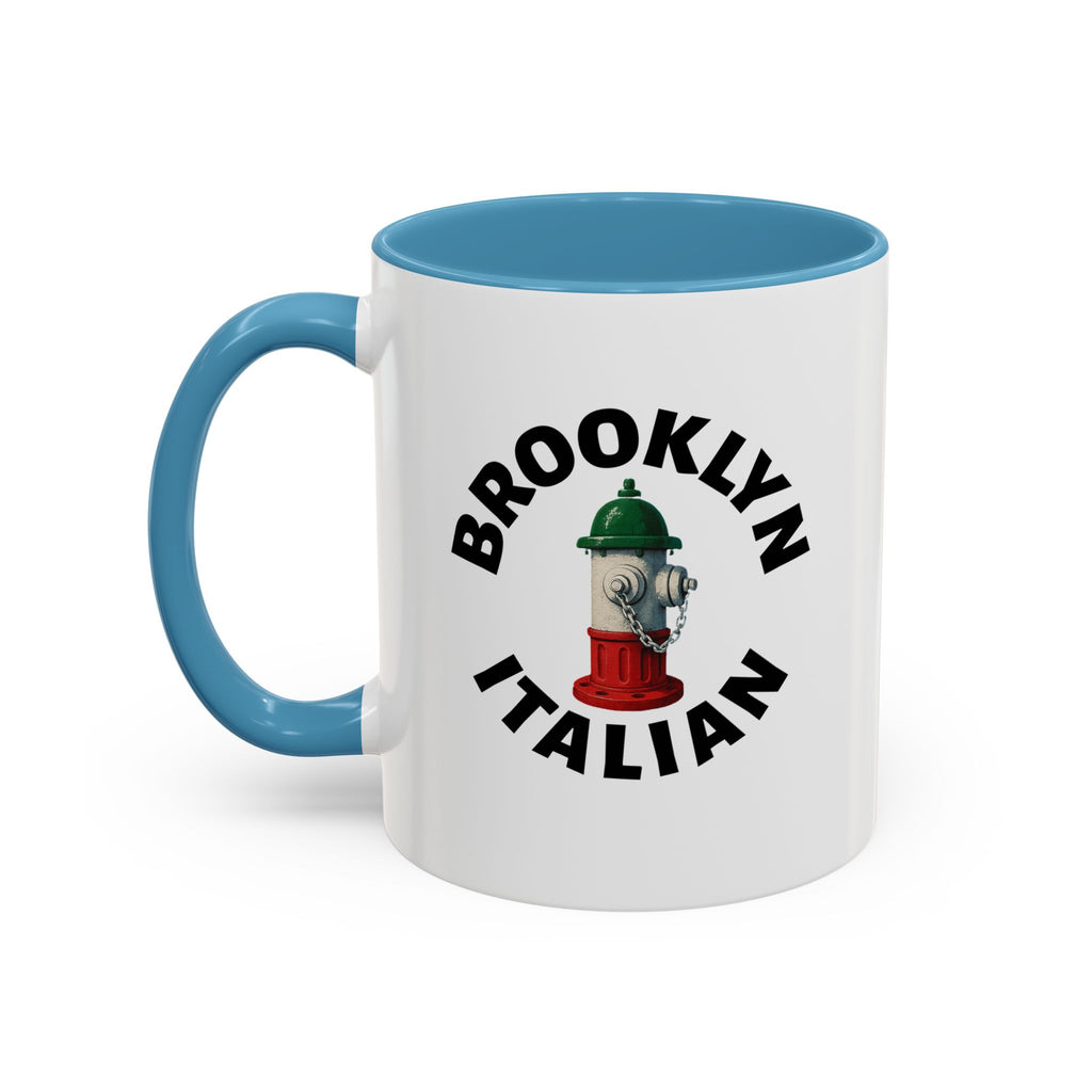Brooklyn Coffee Mug with Fire Hydrant Design, Unique Gift for Italians, Fun Kitchen Decor