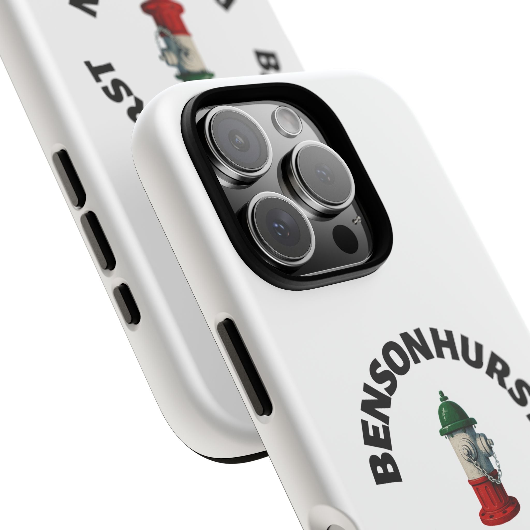 Bensonhurst Brooklyn White Phone Case, Urban Style Phone Cover, Tough Smartphone Case, Gift for Italian Heritage, Fun Streetwear Accessories