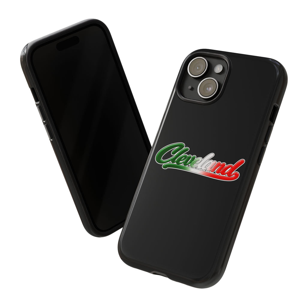 Cleveland Black Phone Case, Tough Cases for iPhone, Gift for Italians, Stylish Phone Cover, Unique Phone Accessory