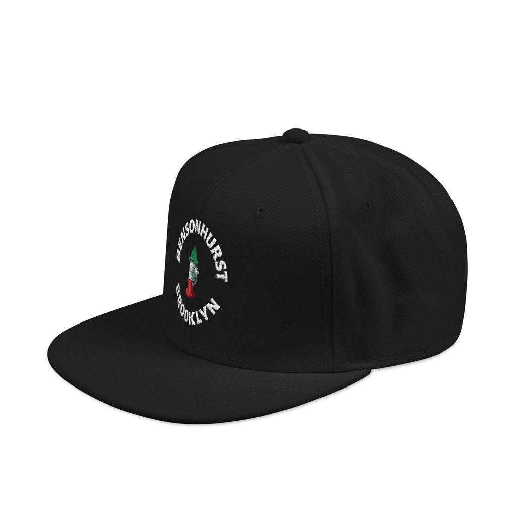 Bensonhurst Brooklyn Embroidered Snapback Hat | Street Sign Patch Cap