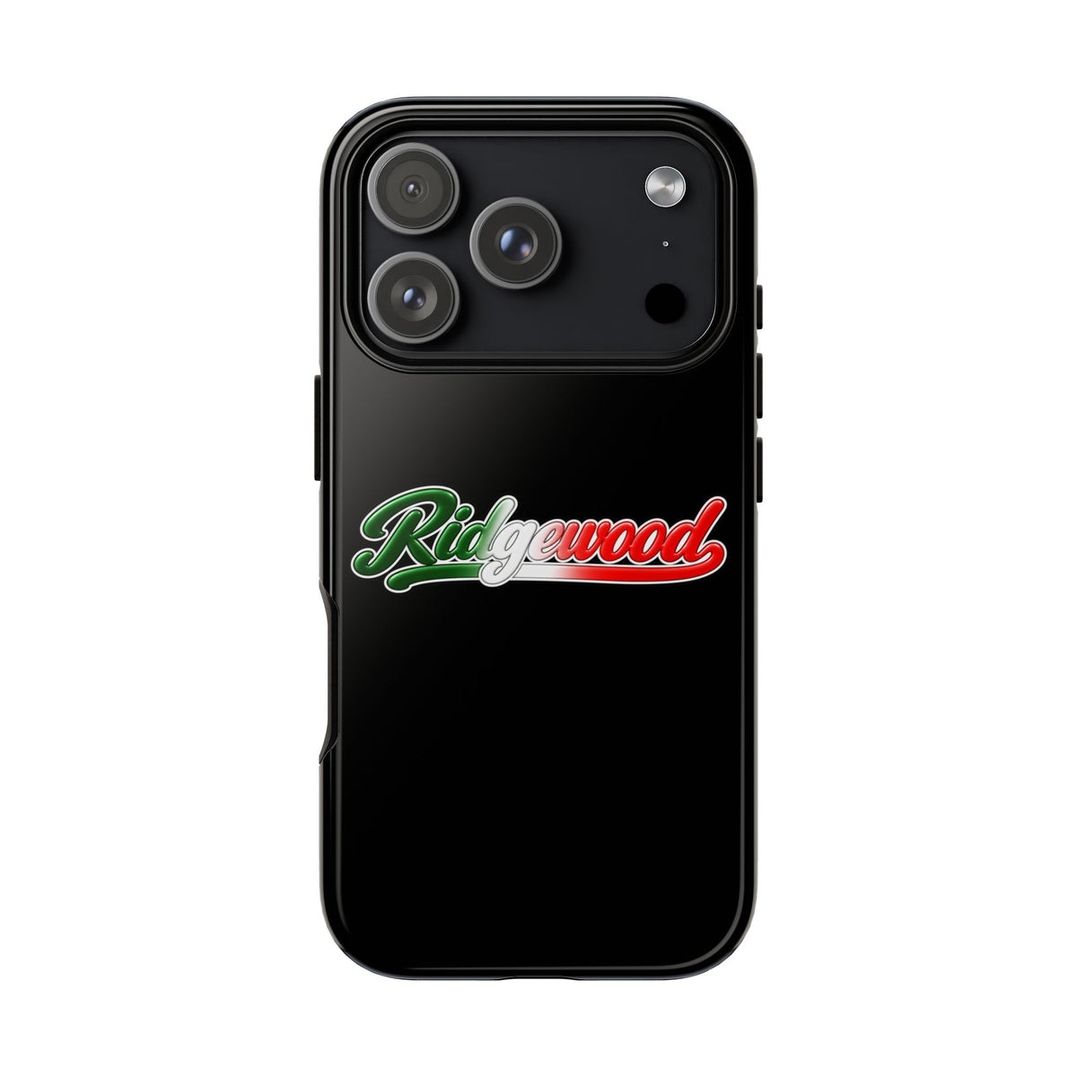 Ridgewood Black Phone Case, Tough Cases for iPhone, Gift for Italians, Stylish Phone Cover, Unique Phone Accessory