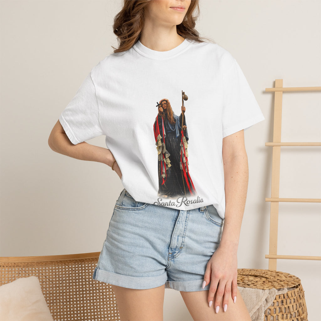 Santa Rosalia Tee | Street Style, Unisex Fashion, Comfortable Casual Wear