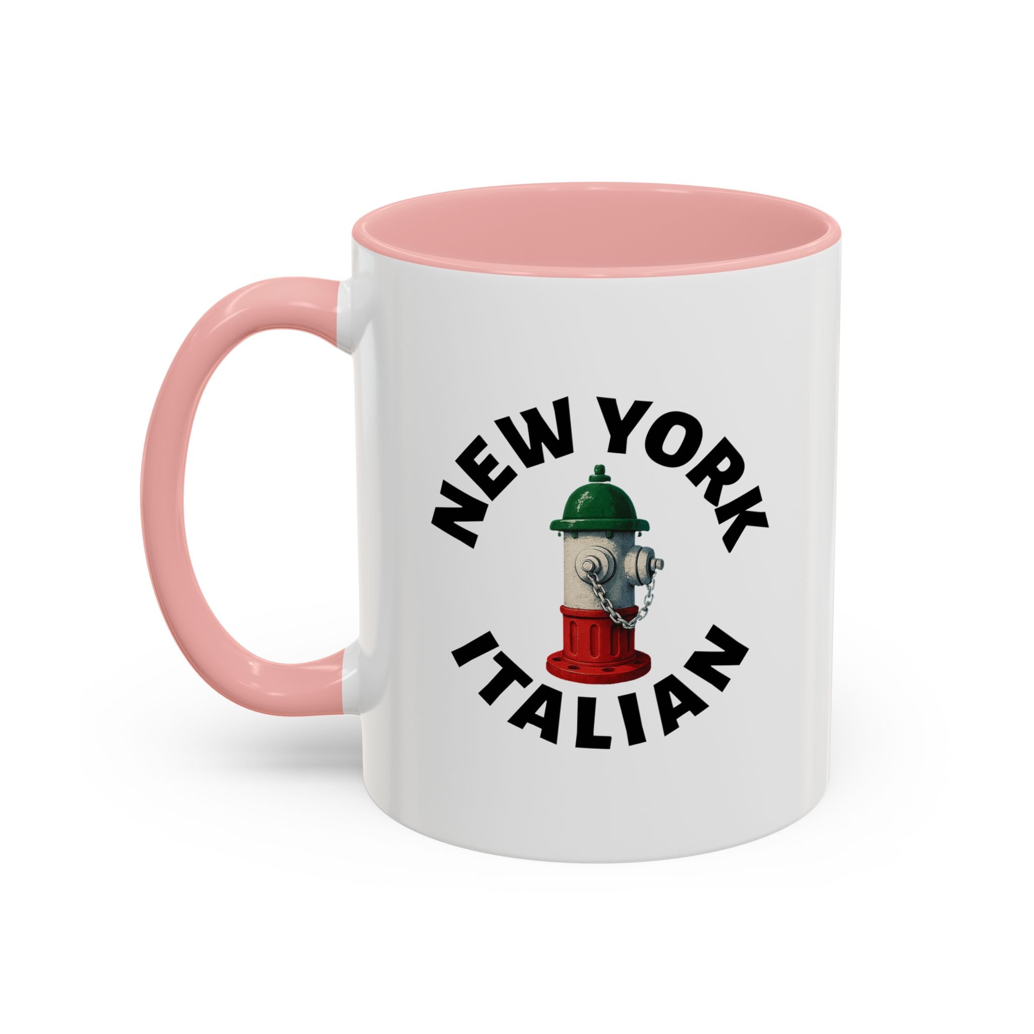 New York Coffee Mug with Fire Hydrant Design, Unique Gift for Italians, Fun Kitchen Decor