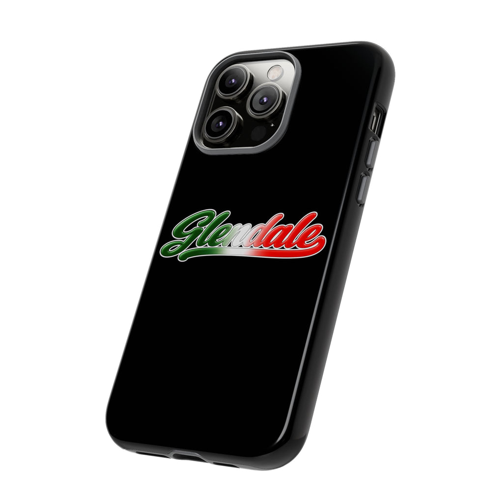 Glendale Black Phone Case, Tough Cases for iPhone, Gift for Italians, Stylish Phone Cover, Unique Phone Accessory