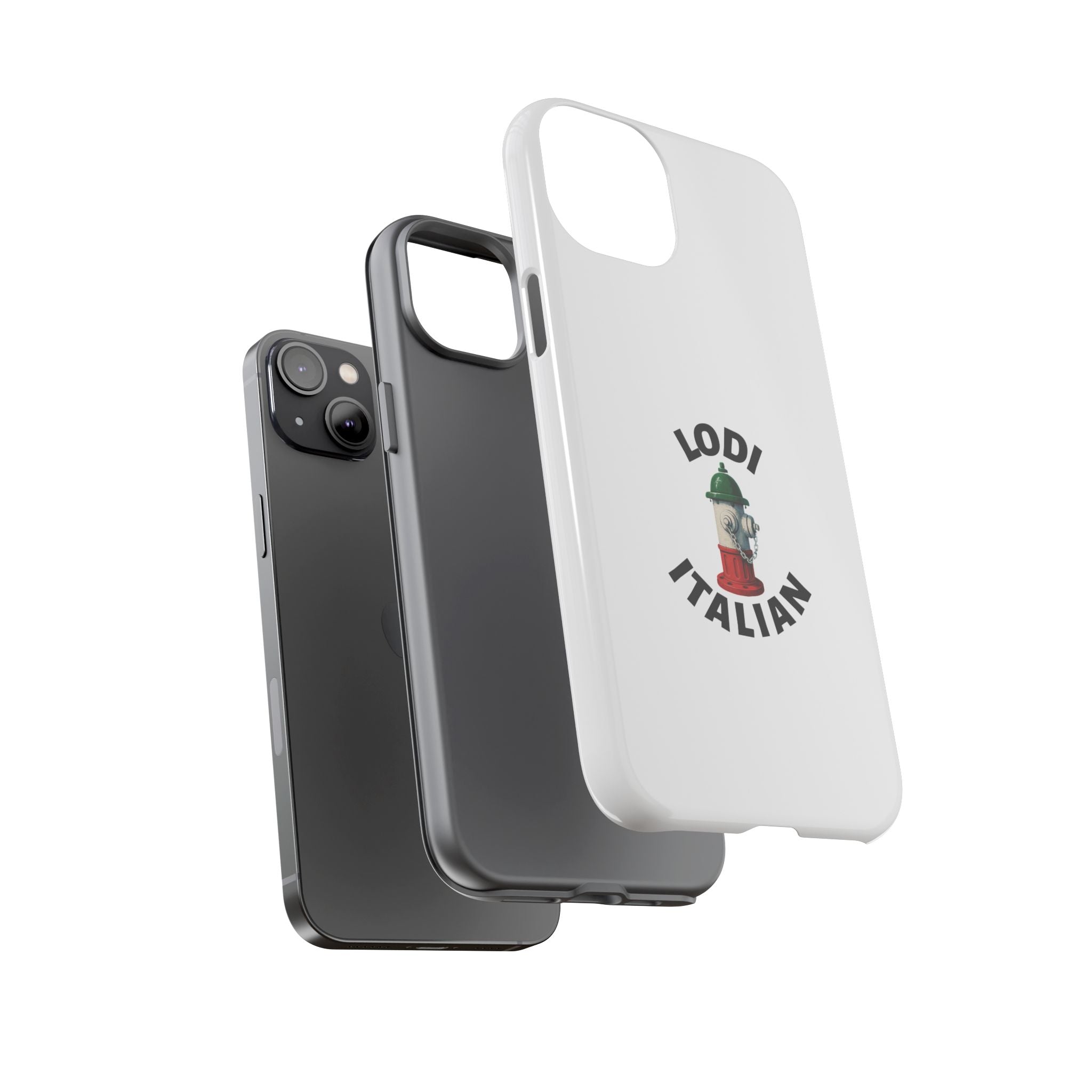 Lodi Italian White Phone Case, Urban Style Phone Cover, Tough Smartphone Case, Gift for Italian Heritage, Fun Streetwear Accessories
