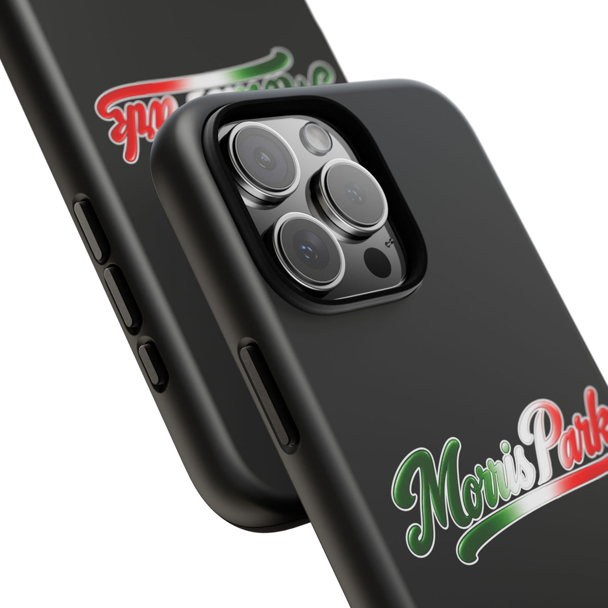 Morris Park Black Phone Case, Tough Cases for iPhone, Gift for Italians, Stylish Phone Cover, Unique Phone Accessory