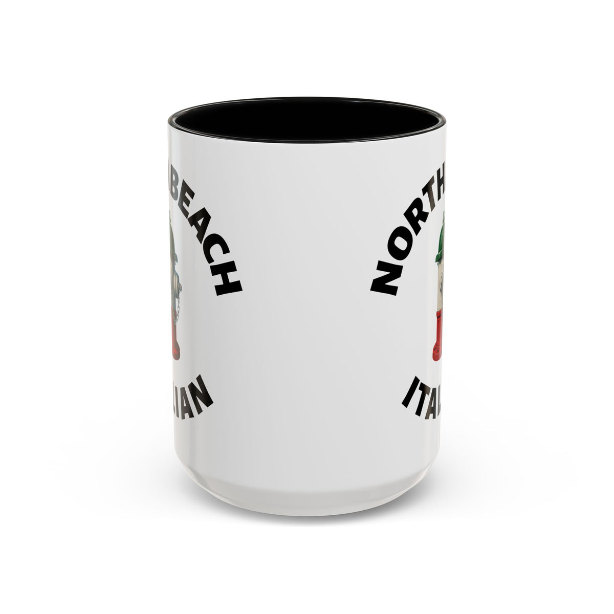 North Beach Coffee Mug with Fire Hydrant Design, Unique Gift for Italians, Fun Kitchen Decor