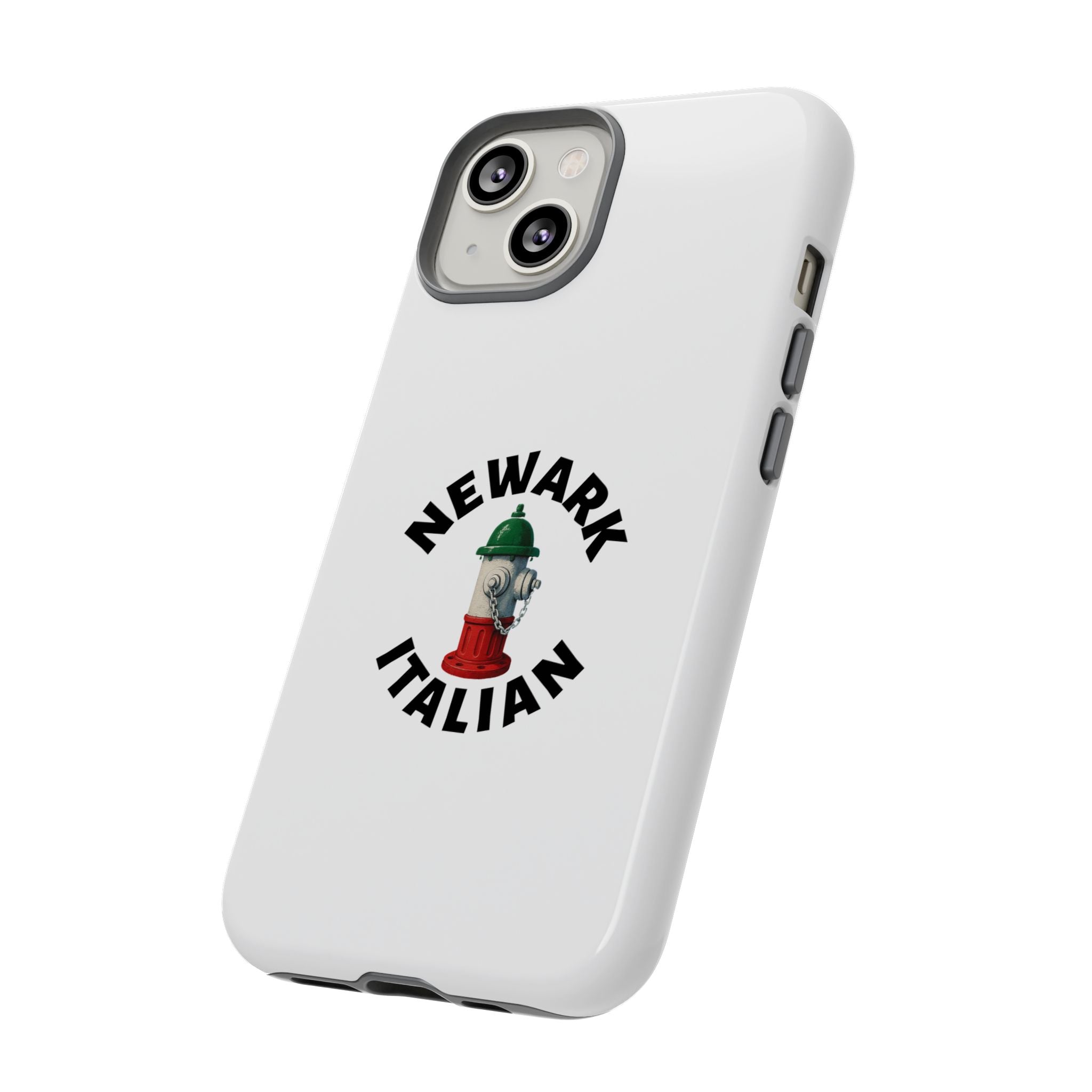 Newark Italian White Phone Case, Urban Style Phone Cover, Tough Smartphone Case, Gift for Italian Heritage, Fun Streetwear Accessories