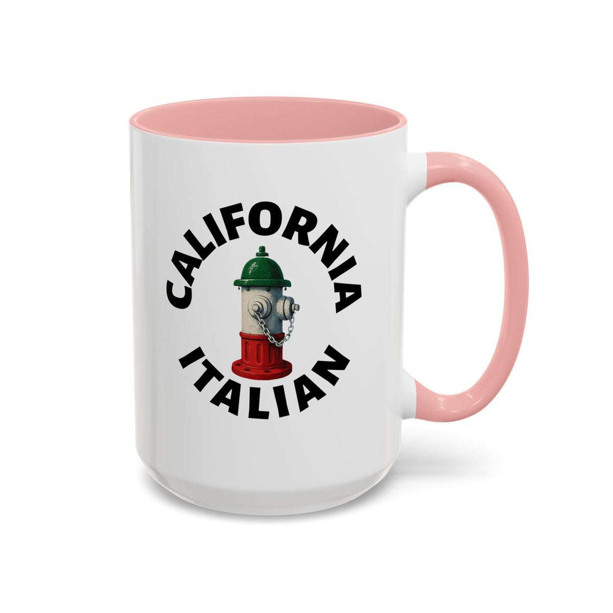 California Coffee Mug with Fire Hydrant Design, Unique Gift for Italians, Fun Kitchen Decor