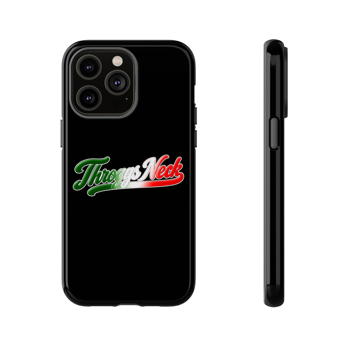 Throggs Neck Black Phone Case, Tough Cases for iPhone, Gift for Italians, Stylish Phone Cover, Unique Phone Accessory