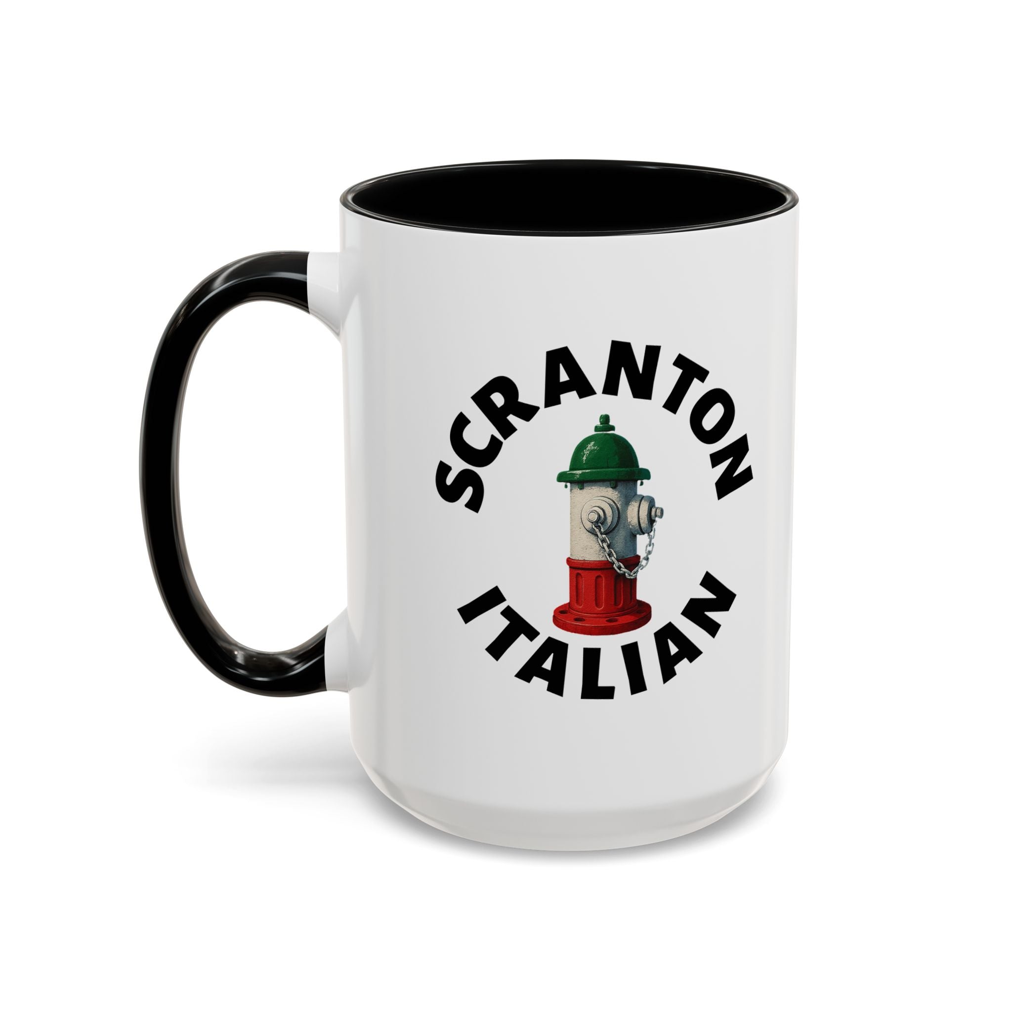 Scranton Coffee Mug with Fire Hydrant Design, Unique Gift for Italians, Fun Kitchen Decor