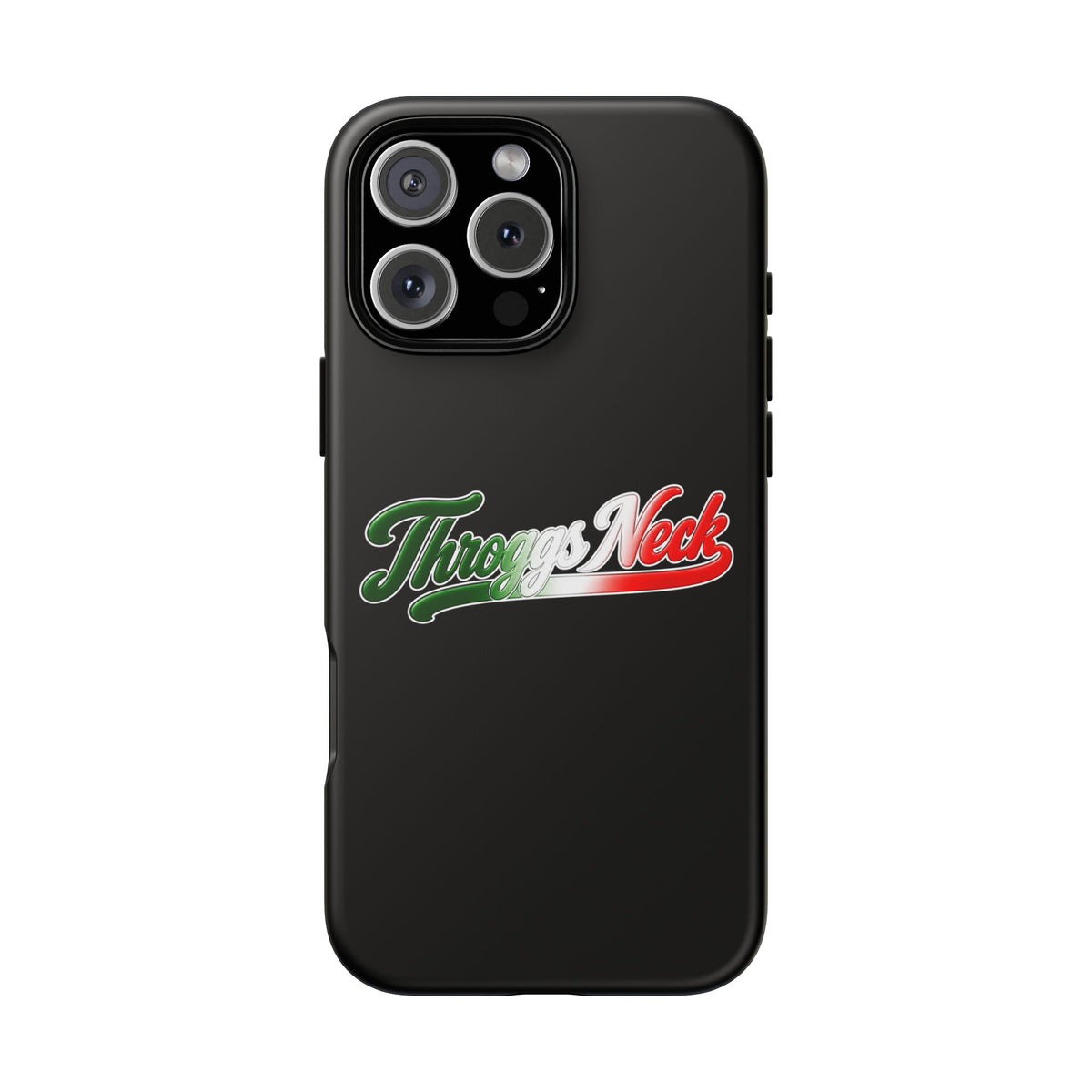 Throggs Neck Black Phone Case, Tough Cases for iPhone, Gift for Italians, Stylish Phone Cover, Unique Phone Accessory
