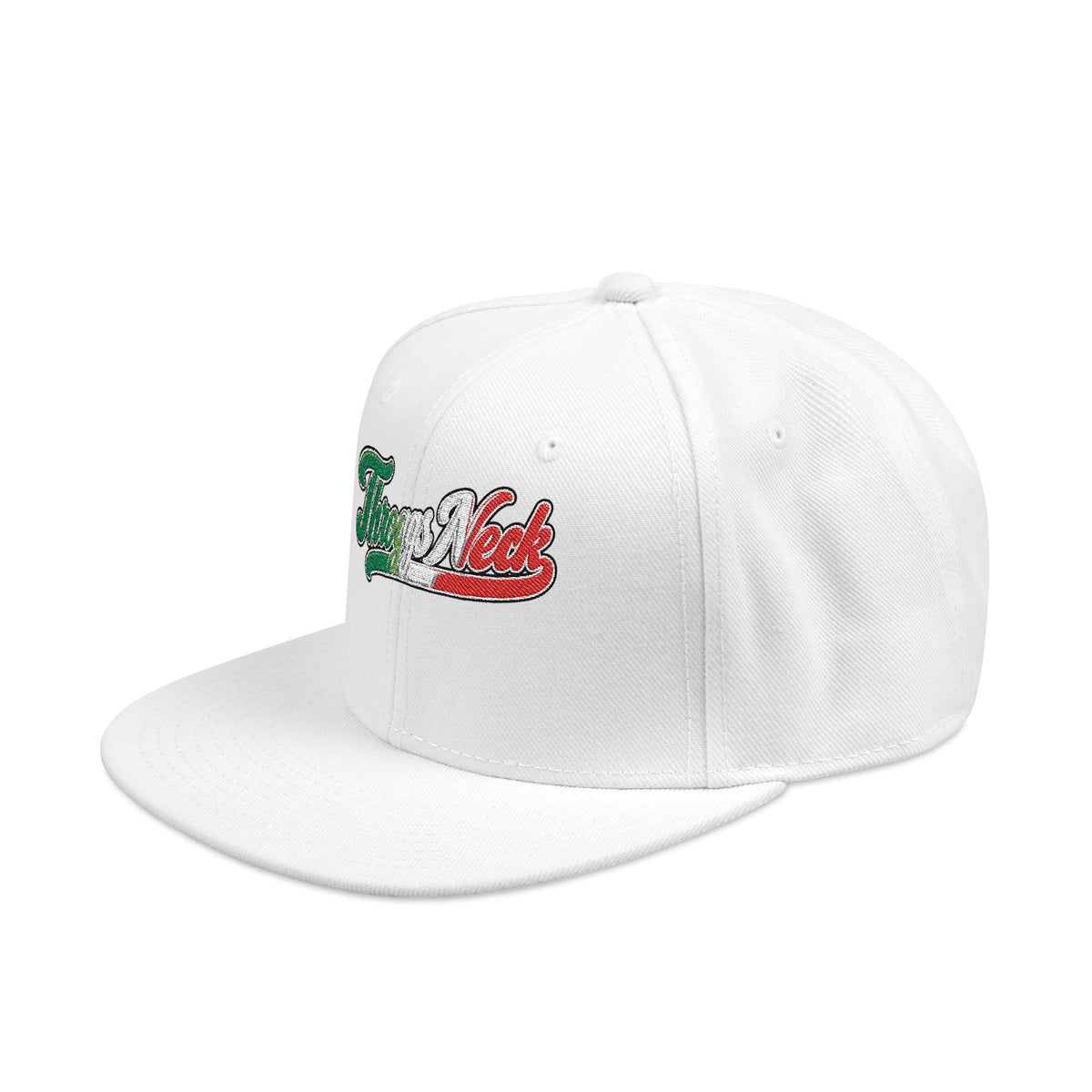 Throggs Neck Italian Embroidered Snapback Hat | Street Sign Patch Cap