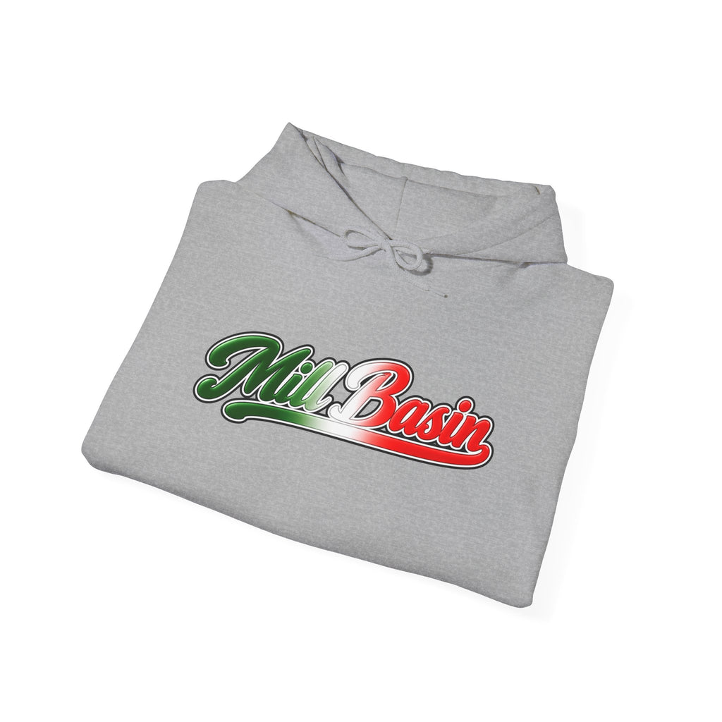 Mill Basin Hoodie — Italian Flag Script Pullover