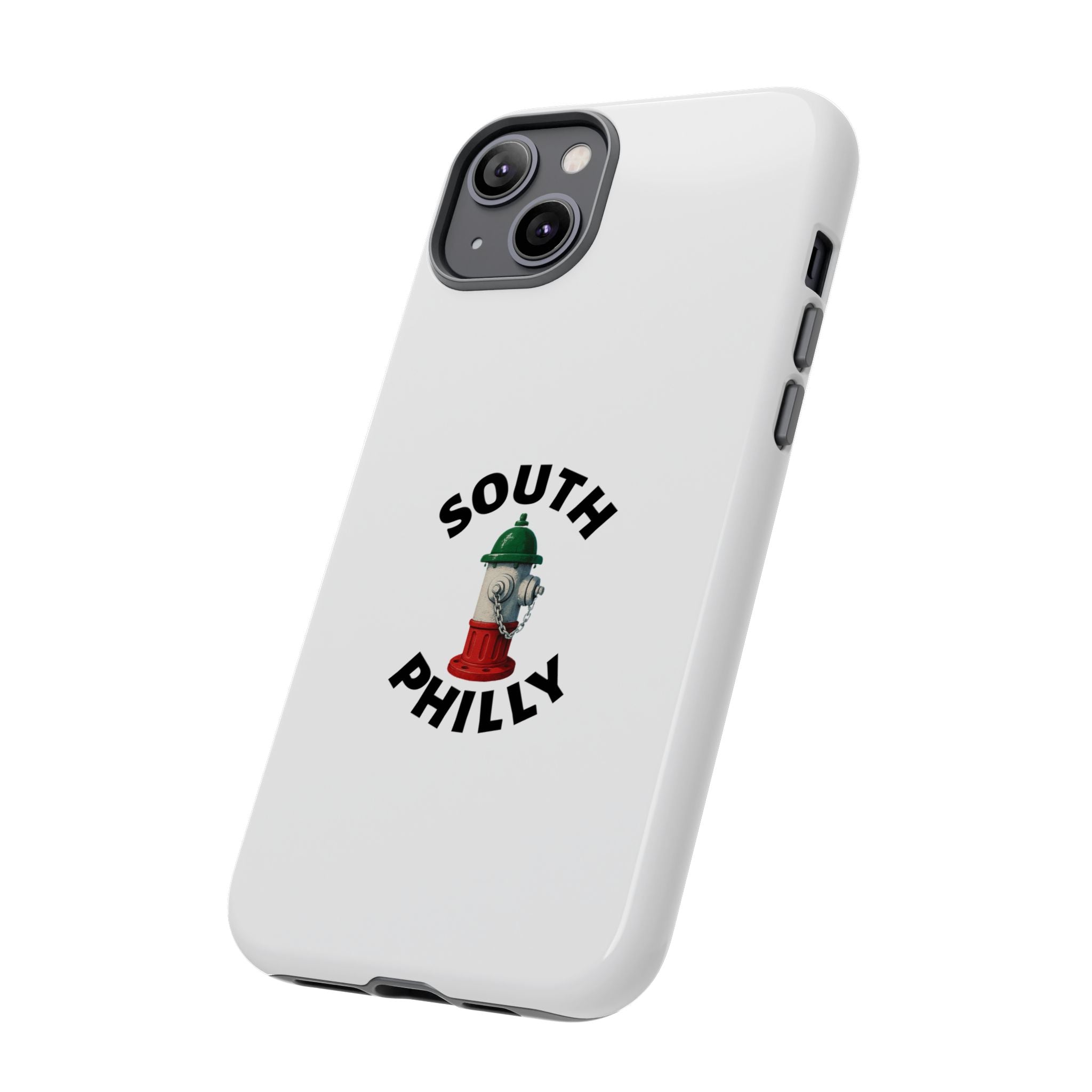 South Philly White Phone Case, Urban Style Phone Cover, Tough Smartphone Case, Gift for Italian Heritage, Fun Streetwear Accessories