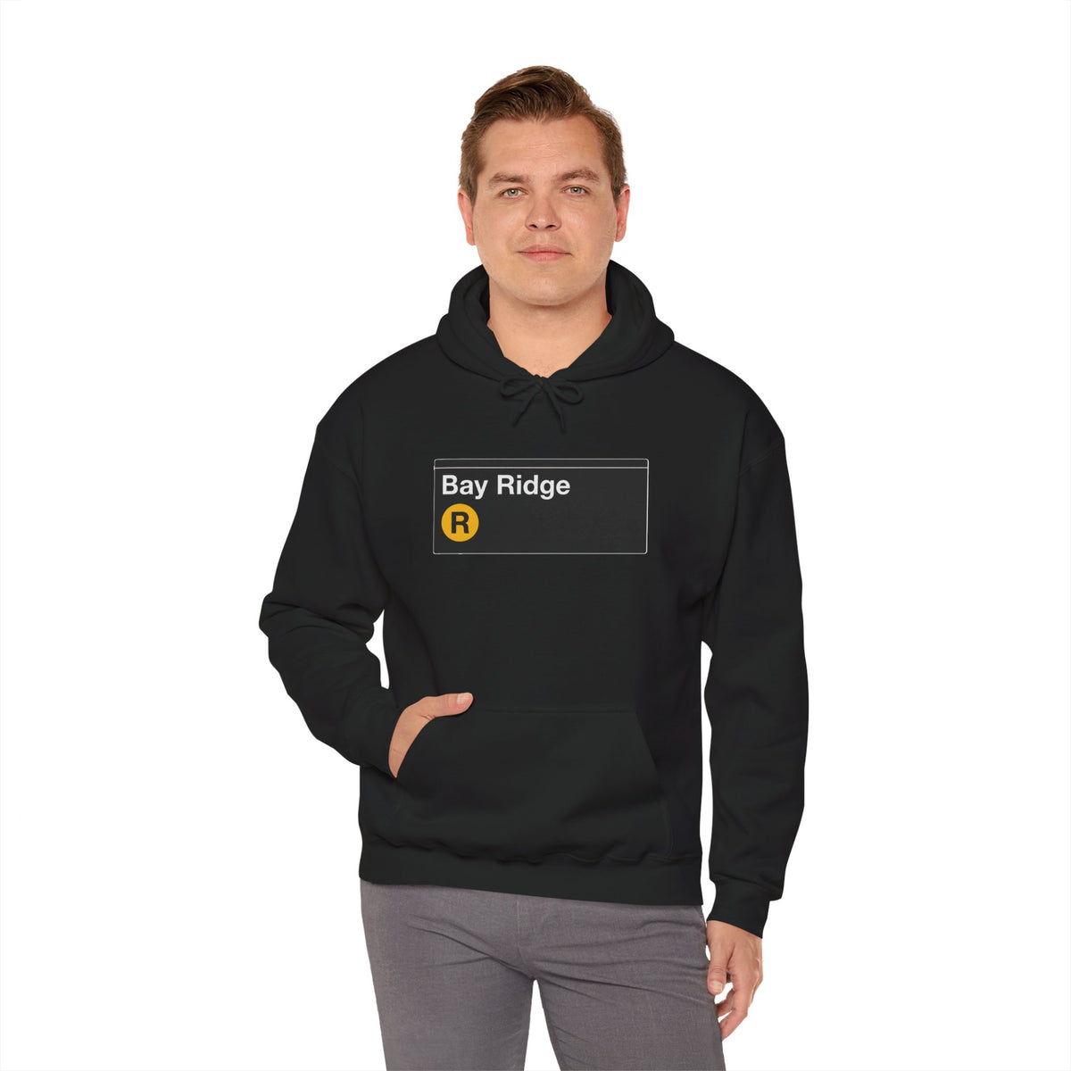 Bay Ridge Hoodie — Italian Flag Script Pullover