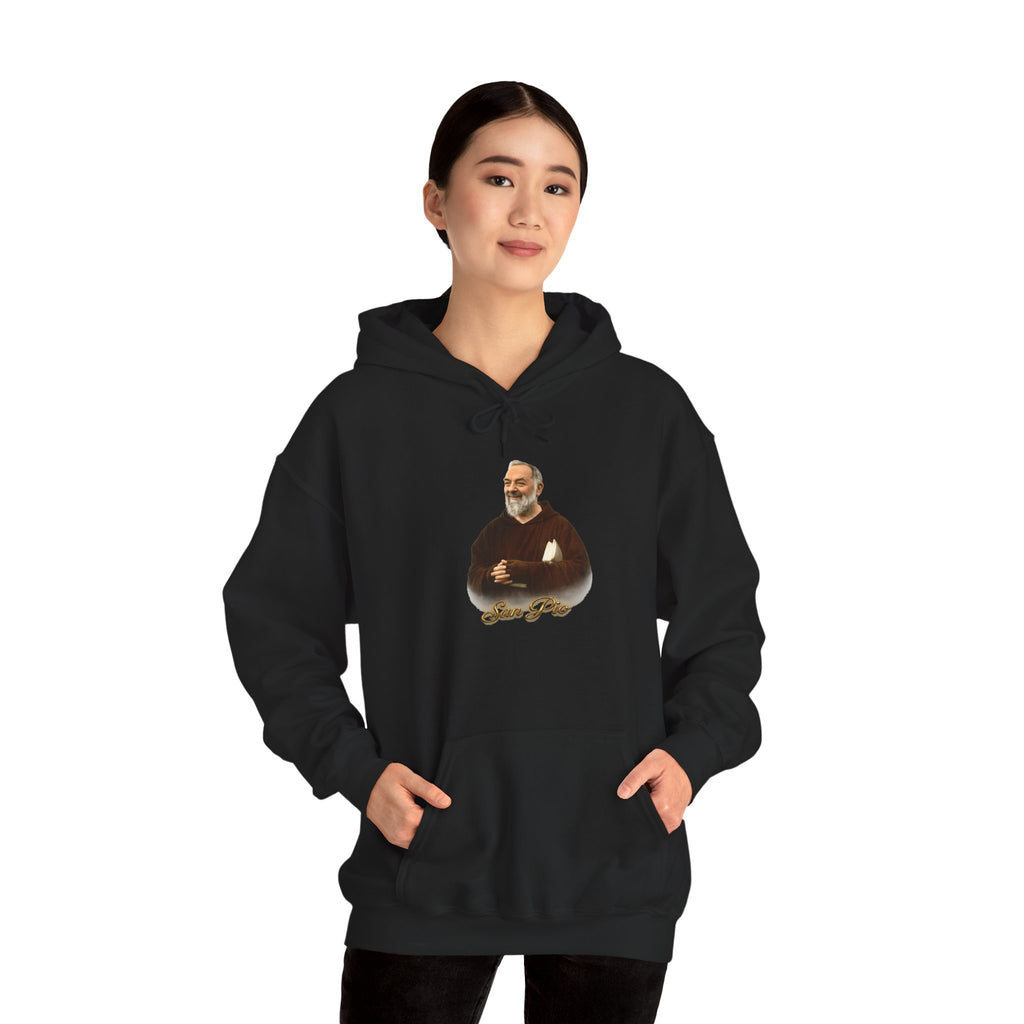 San Pio Hoodie — Italian Flag Script Pullover