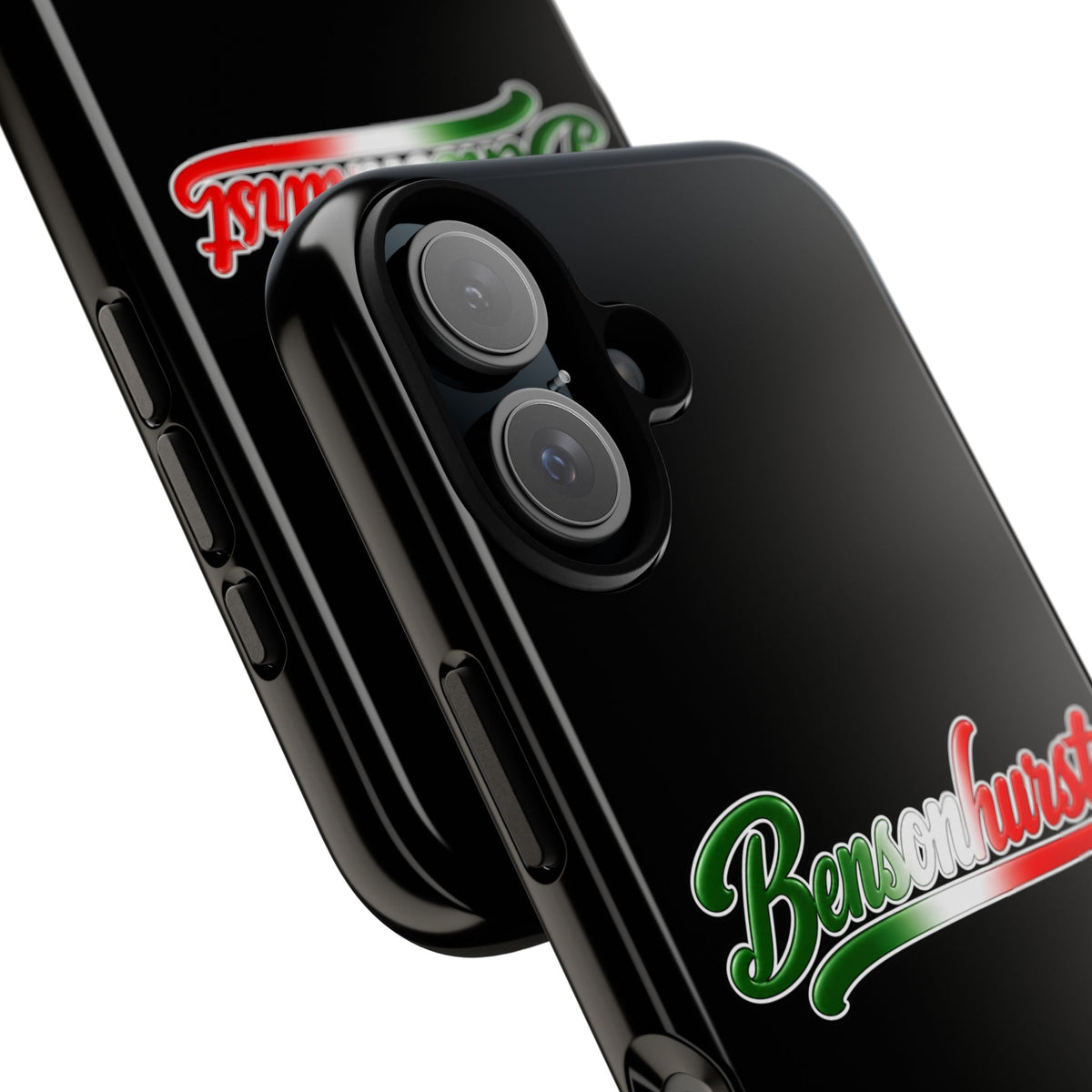 Bensonhurst Black Phone Case, Tough Cases for iPhone, Gift for Italians, Stylish Phone Cover, Unique Phone Accessory