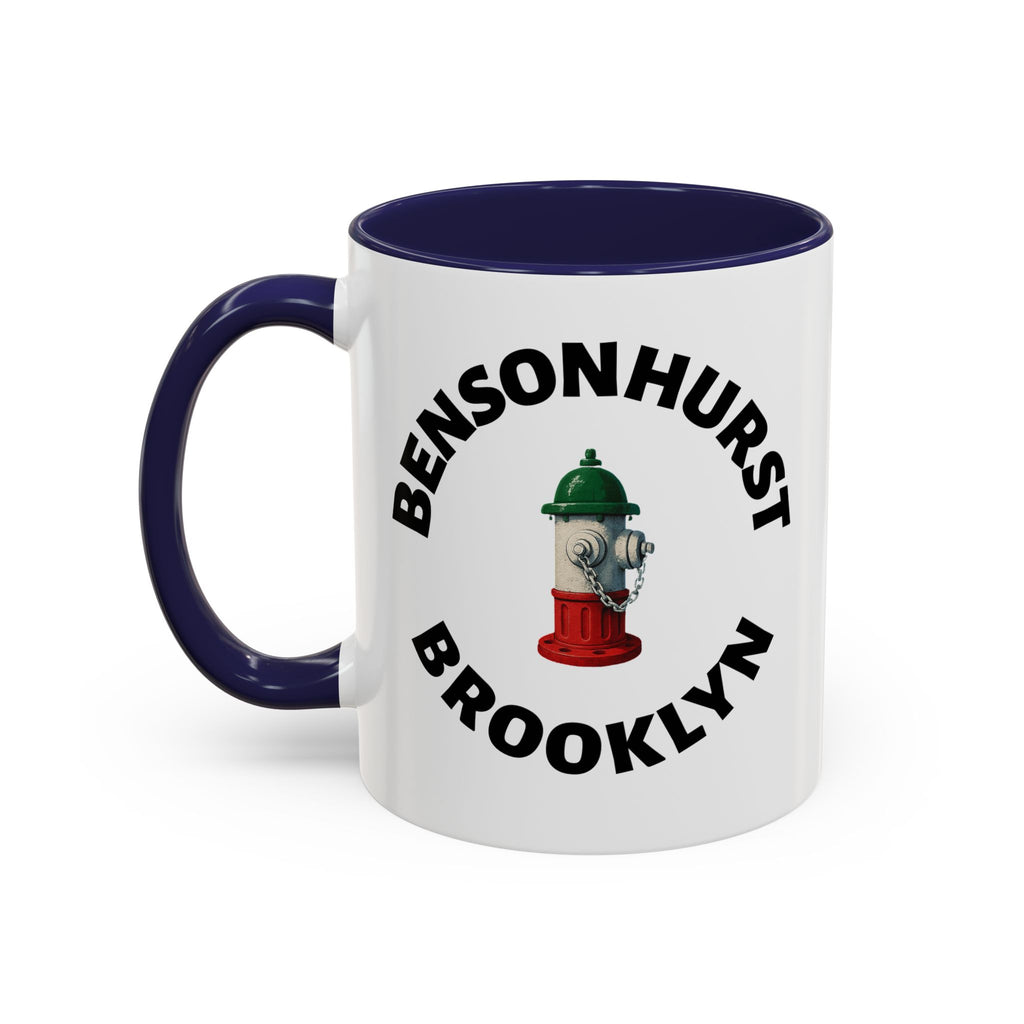 Bensonhurst Coffee Mug with Fire Hydrant Design, Unique Gift for Italians, Fun Kitchen Decor