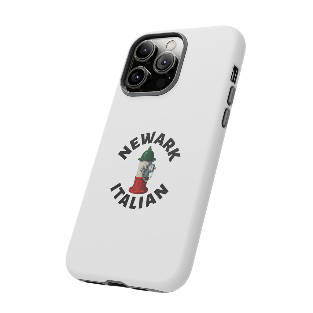 Newark Italian White Phone Case, Urban Style Phone Cover, Tough Smartphone Case, Gift for Italian Heritage, Fun Streetwear Accessories
