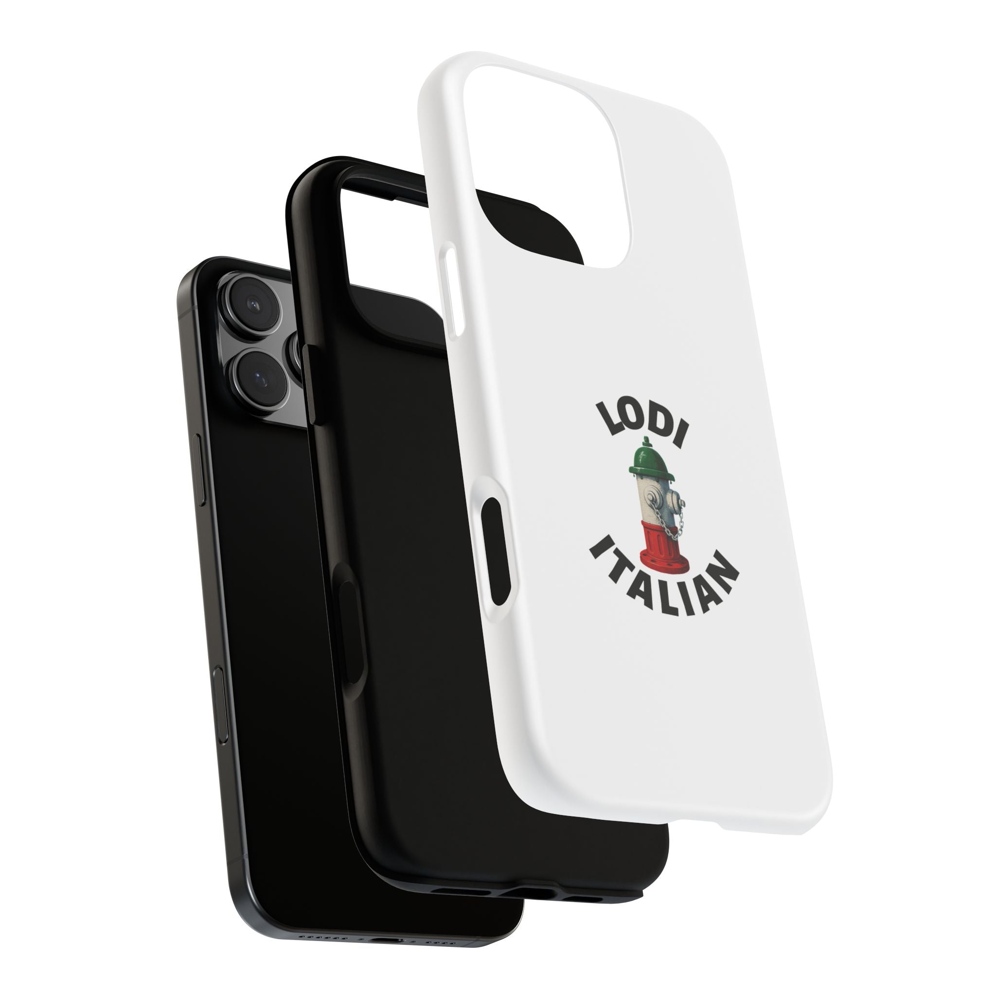 Lodi Italian White Phone Case, Urban Style Phone Cover, Tough Smartphone Case, Gift for Italian Heritage, Fun Streetwear Accessories