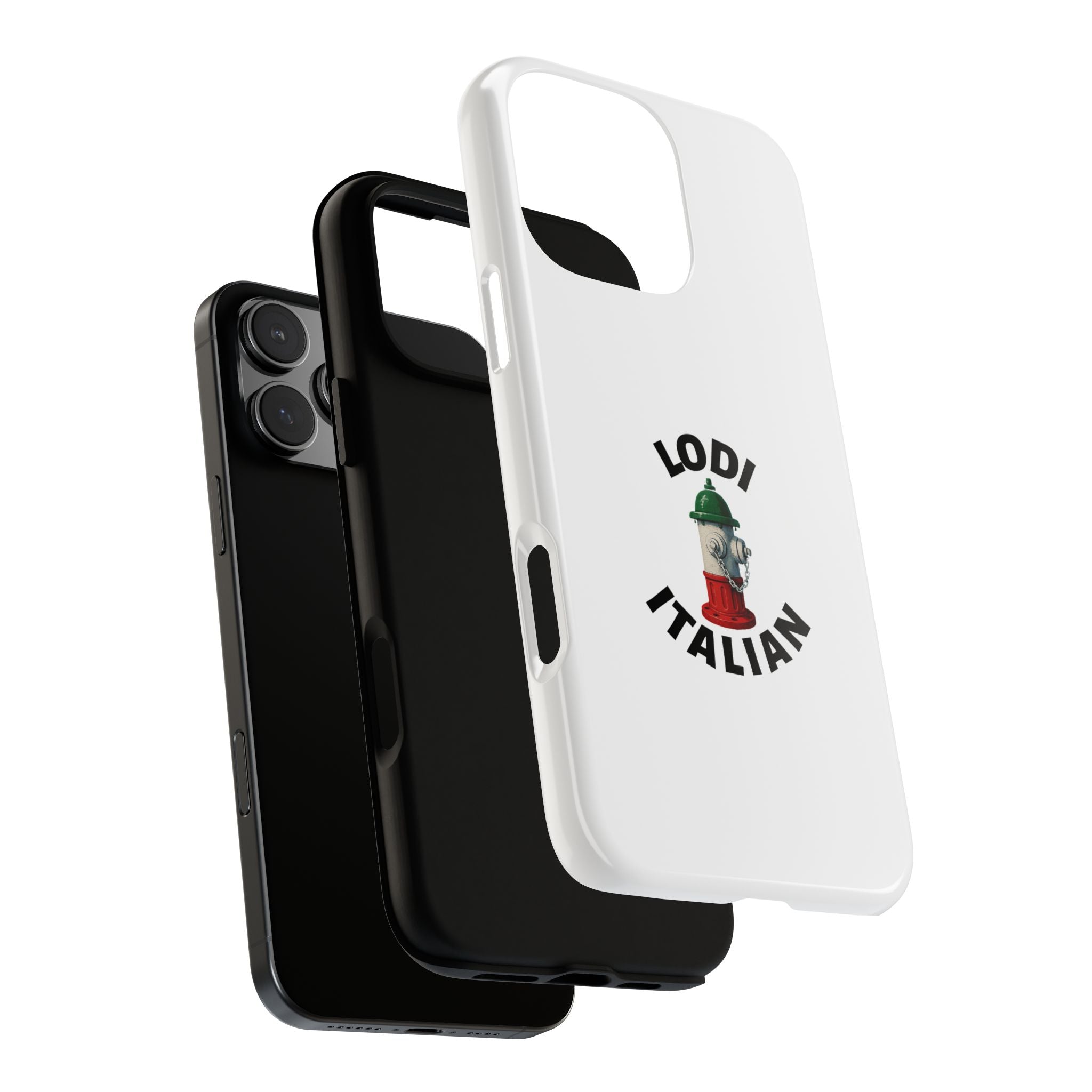 Lodi Italian White Phone Case, Urban Style Phone Cover, Tough Smartphone Case, Gift for Italian Heritage, Fun Streetwear Accessories